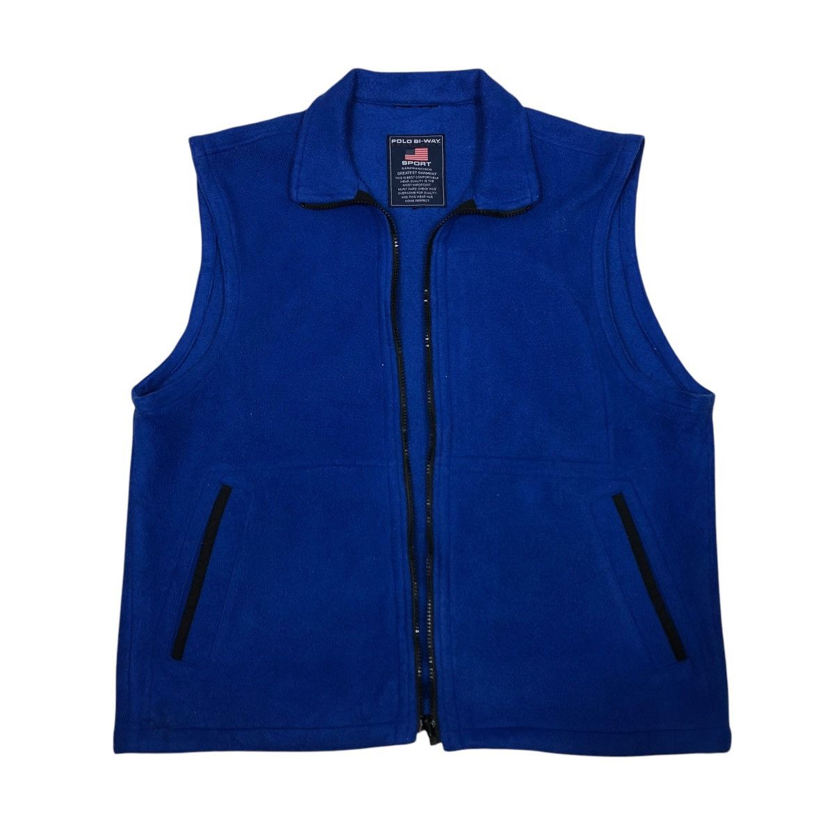 Japanese Brand 🔥VINTAGE FLEECE VEST JACKET SPORTSWEAR POLO BI-WAY Size US M / EU 48-50 / 2 - 1 Thumbnail