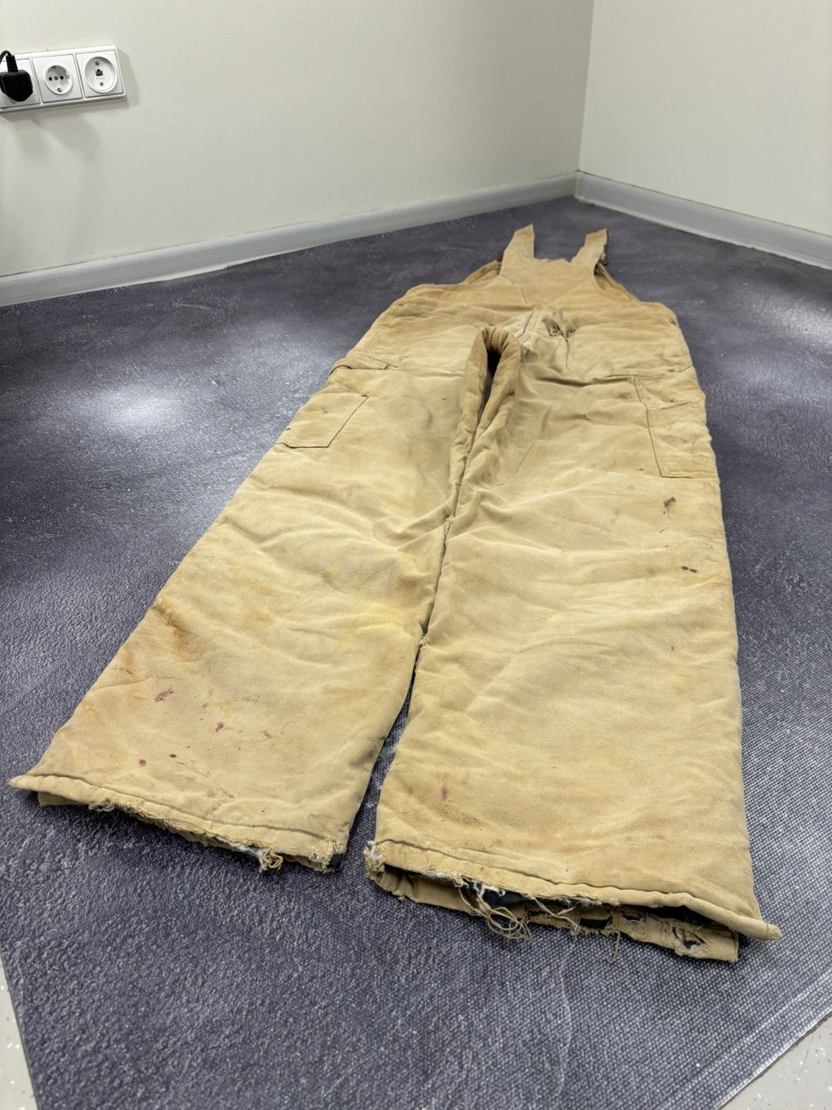 Carhartt Vintage 90s Carhartt Double Knee USA Work Dungaree Overall Size US 34 / EU 50 - 18 Thumbnail