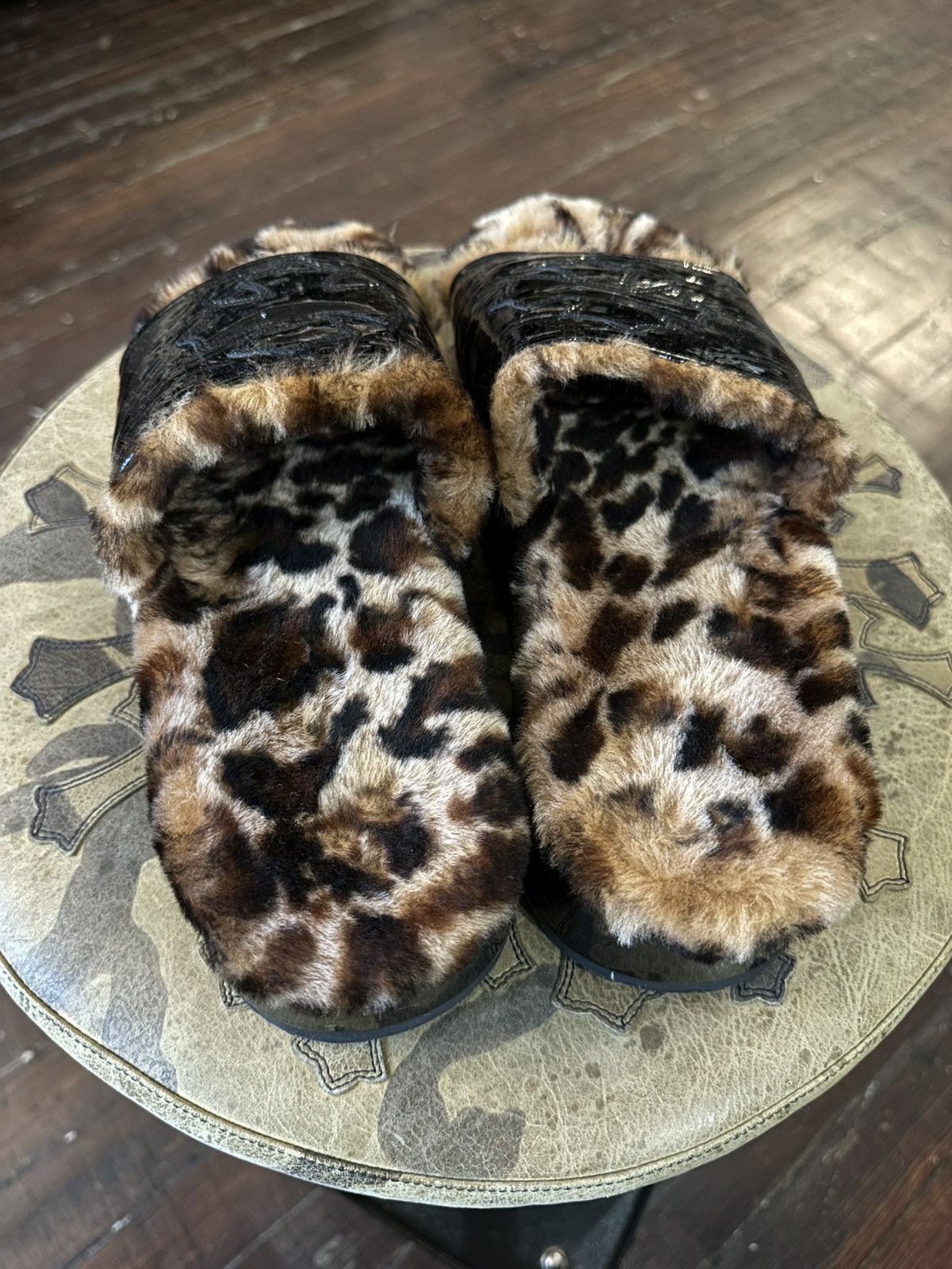 Chrome Hearts CHROME HEARTS CHEETAH FUR PATCH SLIDES Size US 7.5 / IT 37.5 - 3 Thumbnail