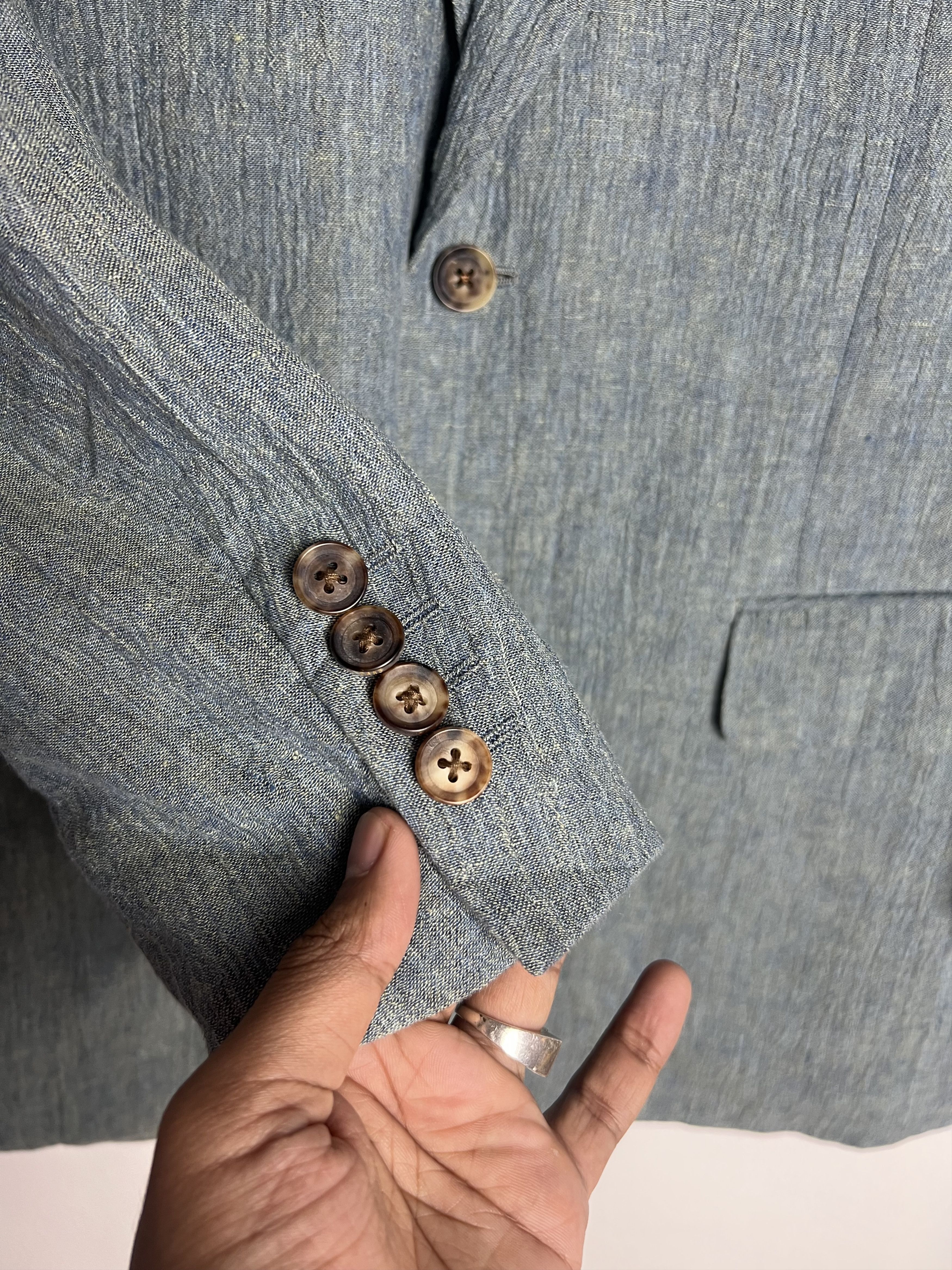 DAKS Daks Men Two Button Single Breasted Blazer Size 38R - 7 Thumbnail