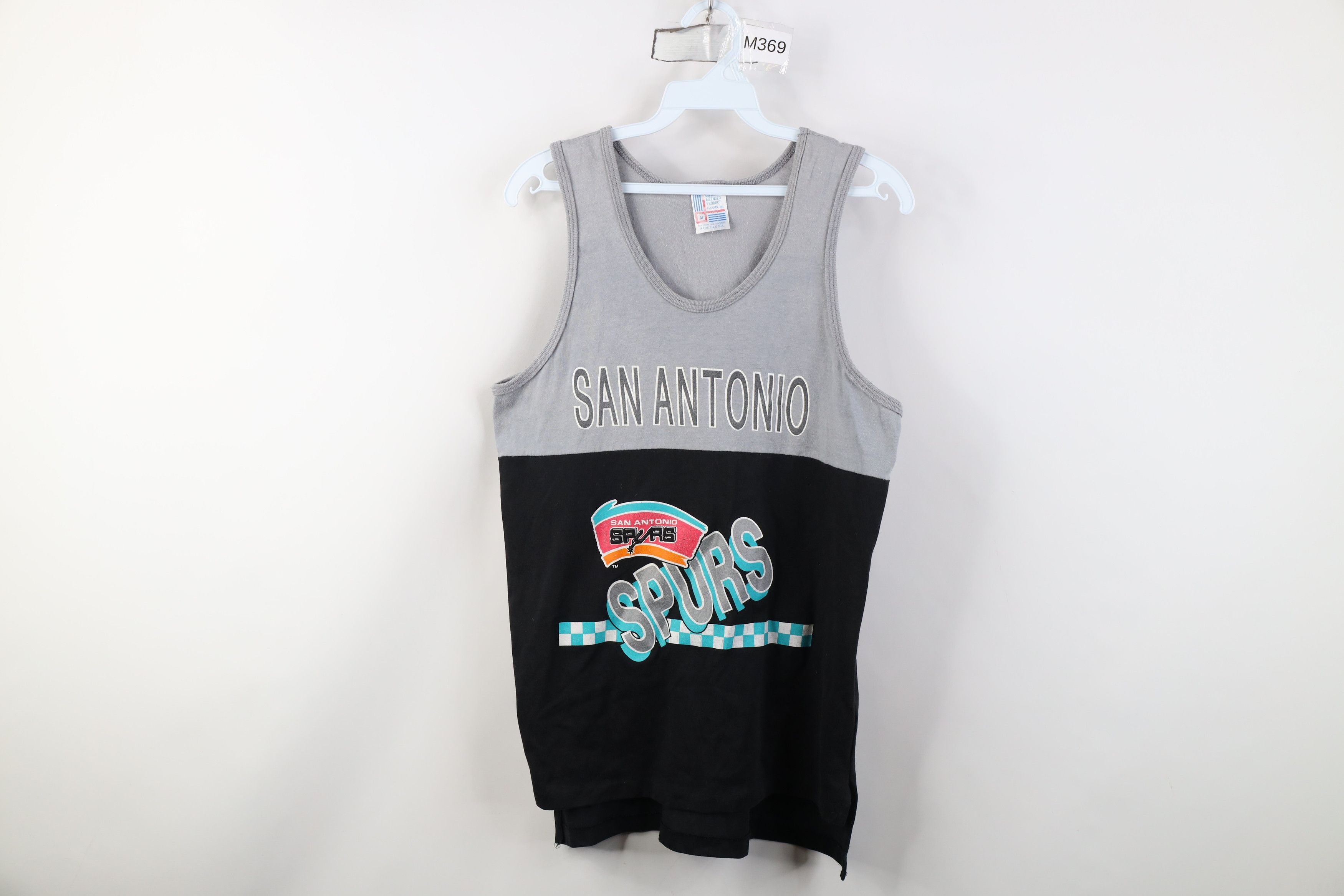 Vintage Vintage 90s Fiesta San Antonio Spurs Tank Top T-Shirt Size US M / EU 48-50 / 2 - 1 Thumbnail