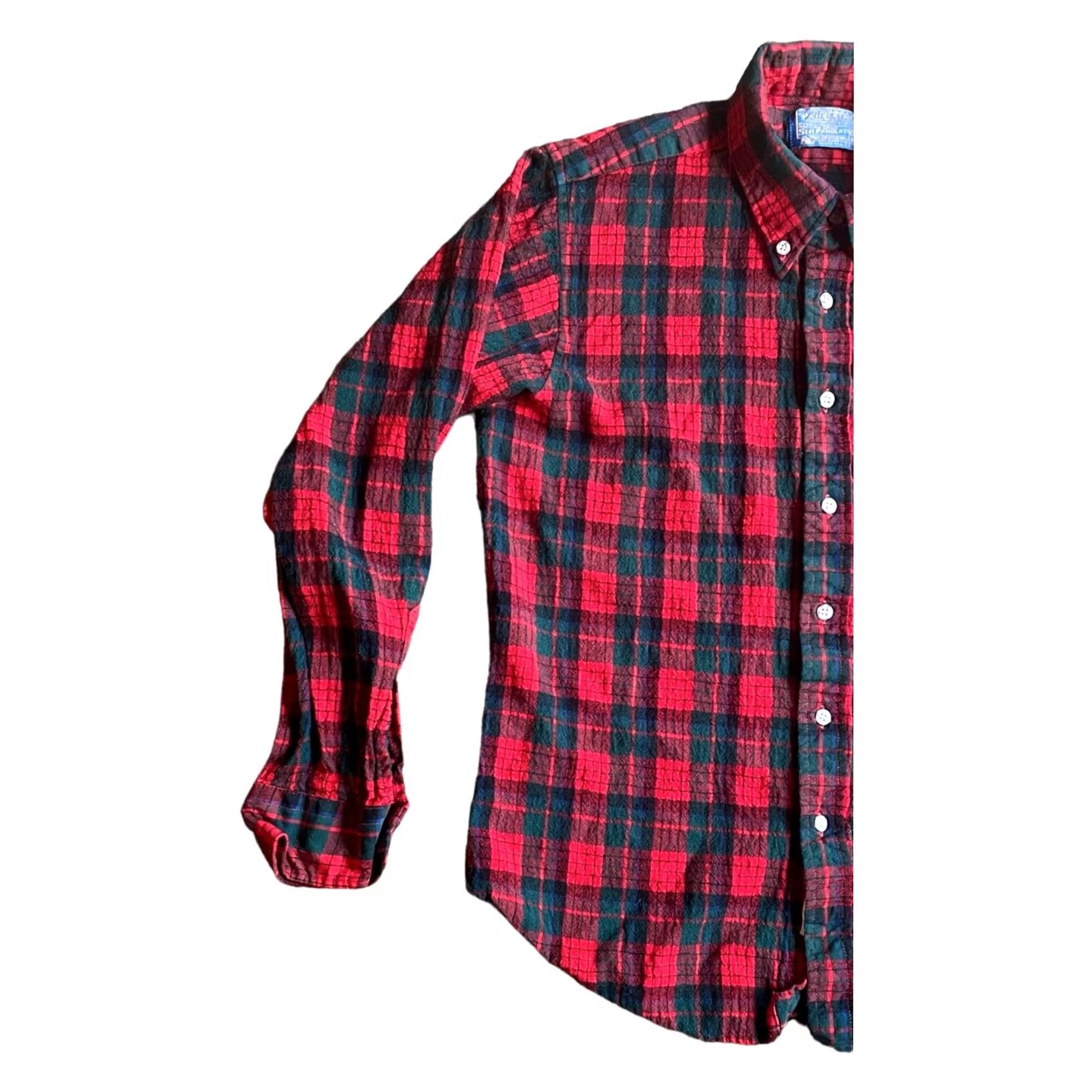 Pendleton VINTAGE Pendleton Wool Button-Up Long Sleeve Shirt Red Plaid Sz Large USA Macnicol Tartan Shirt Regular Men Size US L / EU 52-54 / 3 - 2 Thumbnail