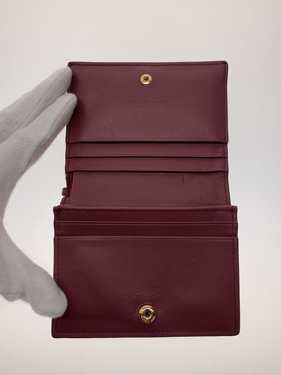 Dior Dior Leather Tri-Fold Wallet Pink Size ONE SIZE - 4 Thumbnail