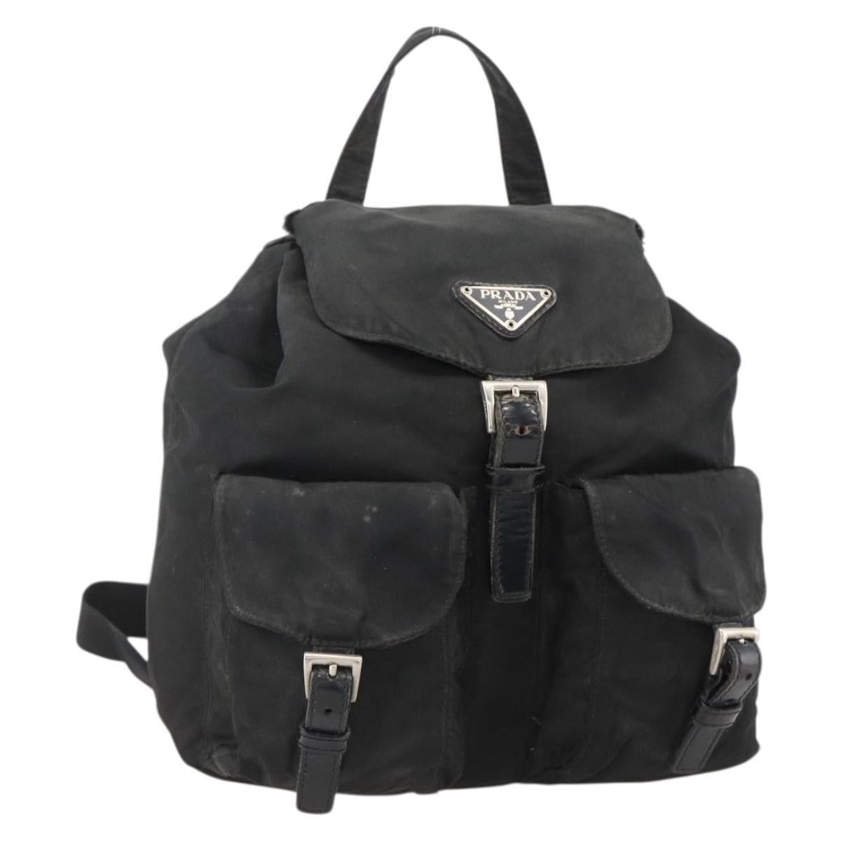 Prada PRADA Robot Backpack Nylon Black Silver Auth 176514SAV  display picture 2