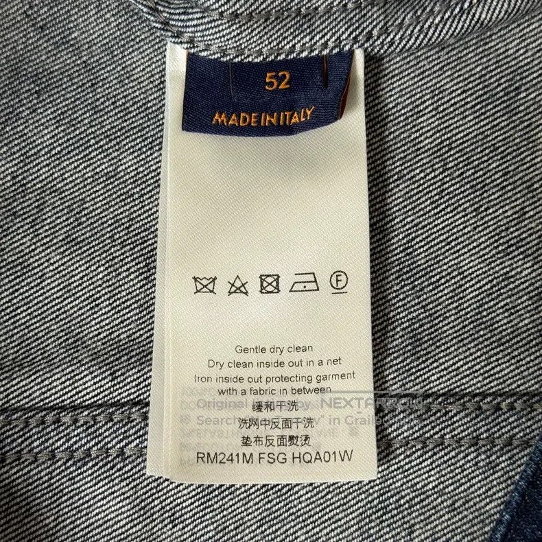 Louis Vuitton Louis Vuitton 24 styles of seaweed printed blue denim jack Size US L / EU 52-54 / 3 - 4 Thumbnail