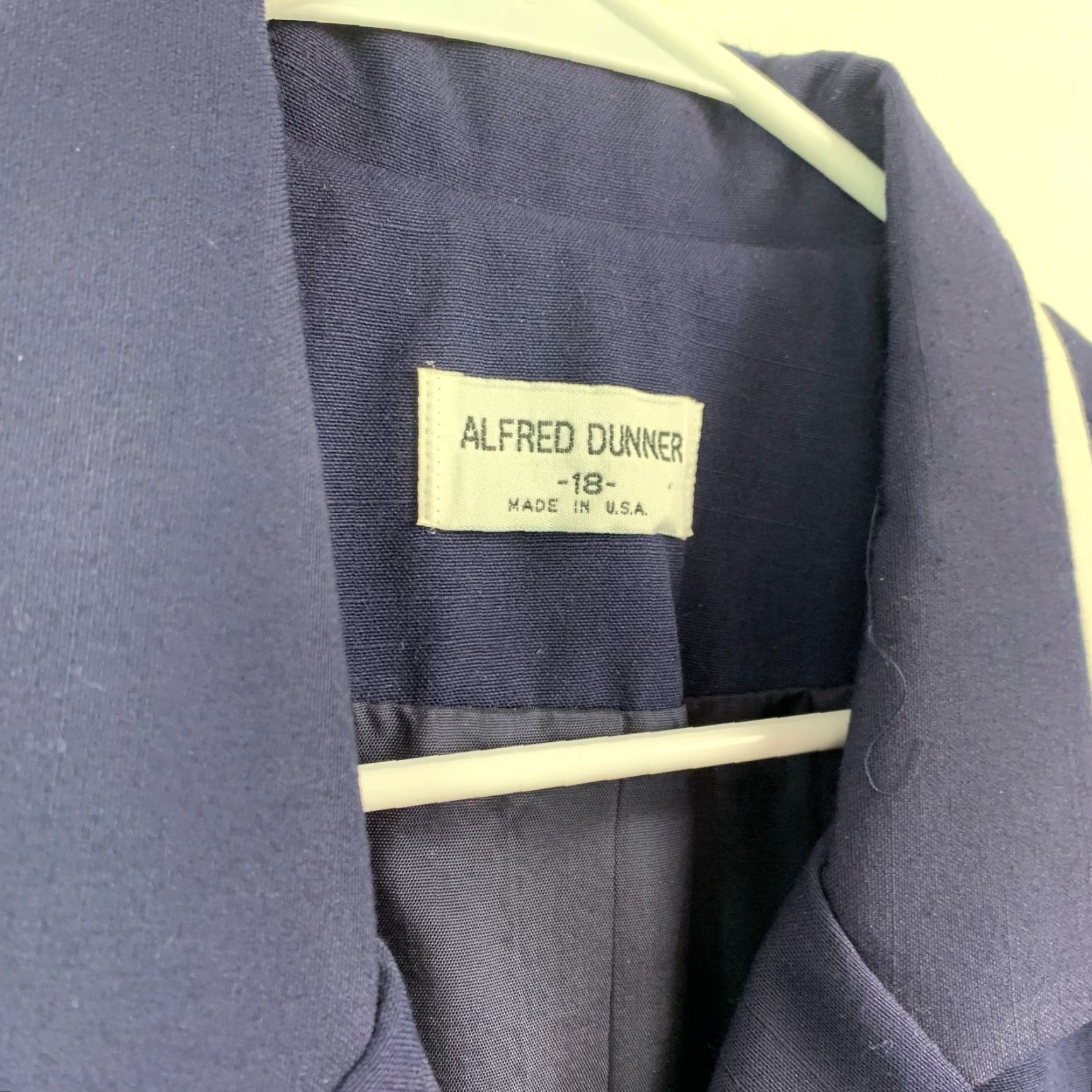 Vintage VINTAGE Alfred Dunner Blazer Jacket Womens 18 Blue Nautical Old Money 1990s Suit Jacket/Blazer Womens Size XXL / US 16-18 / IT 52-54 - 2 Thumbnail