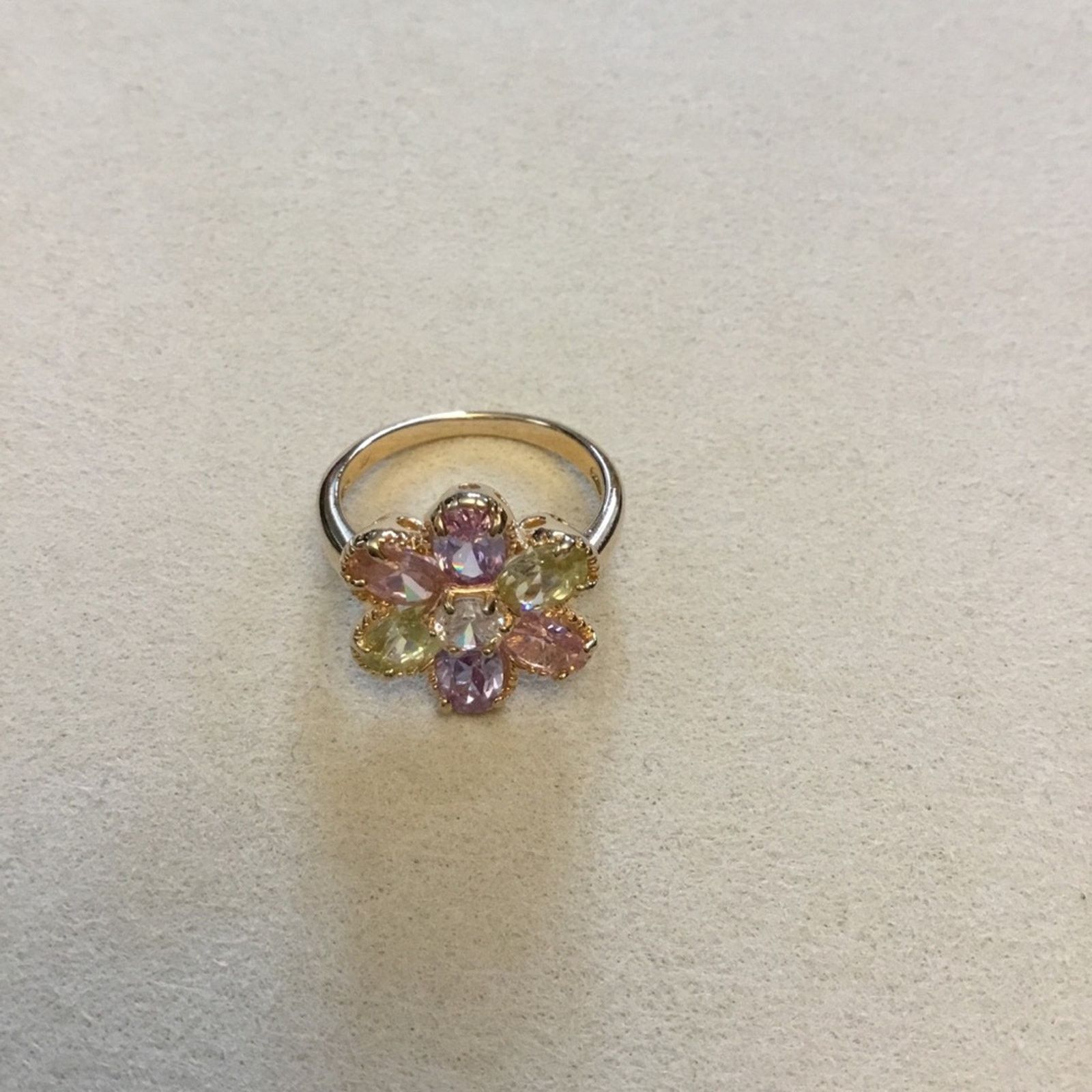 Other Multi-Color Crystals Sunflower Ring Size ONE SIZE - 7 Thumbnail