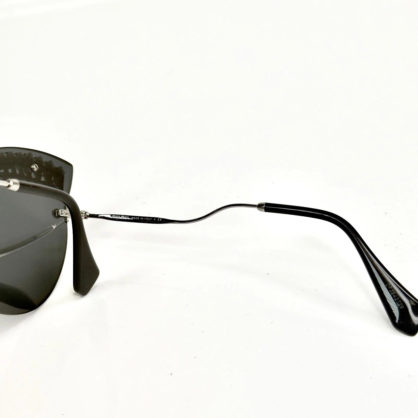 Miu Miu MIU MIU MU58TS 58T SCENIQUE CRYSTAL Jewel Silver Sunglass Size ONE SIZE - 3 Thumbnail