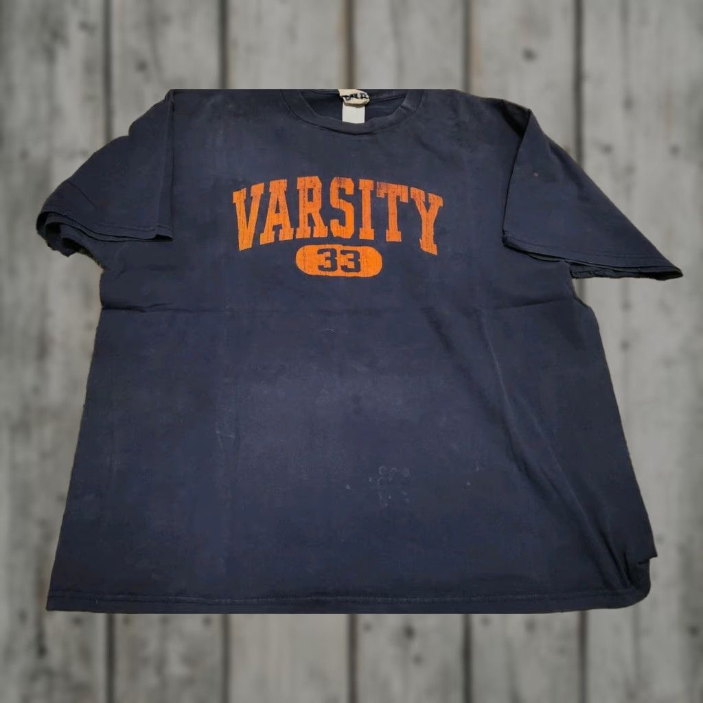 Vintage VINTAGE The Cotton Exchange T-Shirt | University Of Varsity Basketball Cotton | XL Blue Crew Neck Short Sleeve Men Shirt Size US XL / EU 56 / 4 - 1 Thumbnail