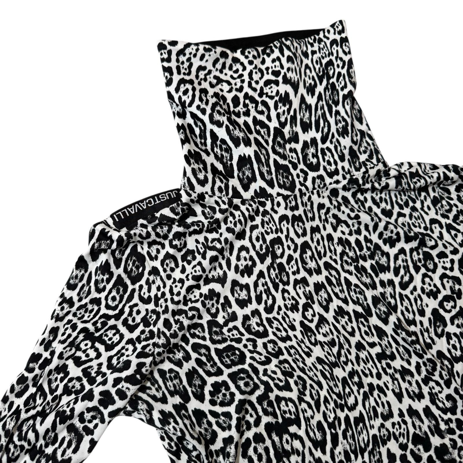 Just Cavalli Just Cavalli Leopard Print Top Funnel Neck IT 44 US Large Size M / US 6-8 / IT 42-44 - 3 Thumbnail