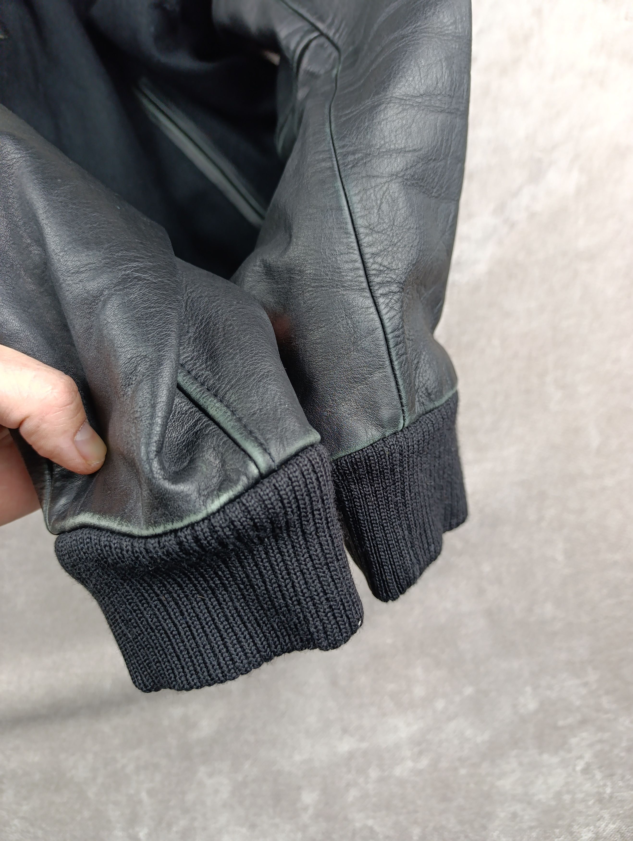 Lacoste Lacoste Live Black Leather Varsity Wool Jacket Mens Size US M / EU 48-50 / 2 - 9 Thumbnail