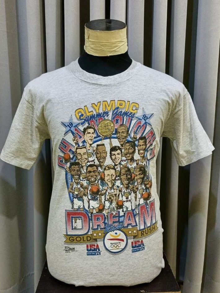 Salem Sportswear Vintage 90’s Salem x USA Basketball Dream Team Olympic Tee Size US L / EU 52-54 / 3 - 1 Thumbnail