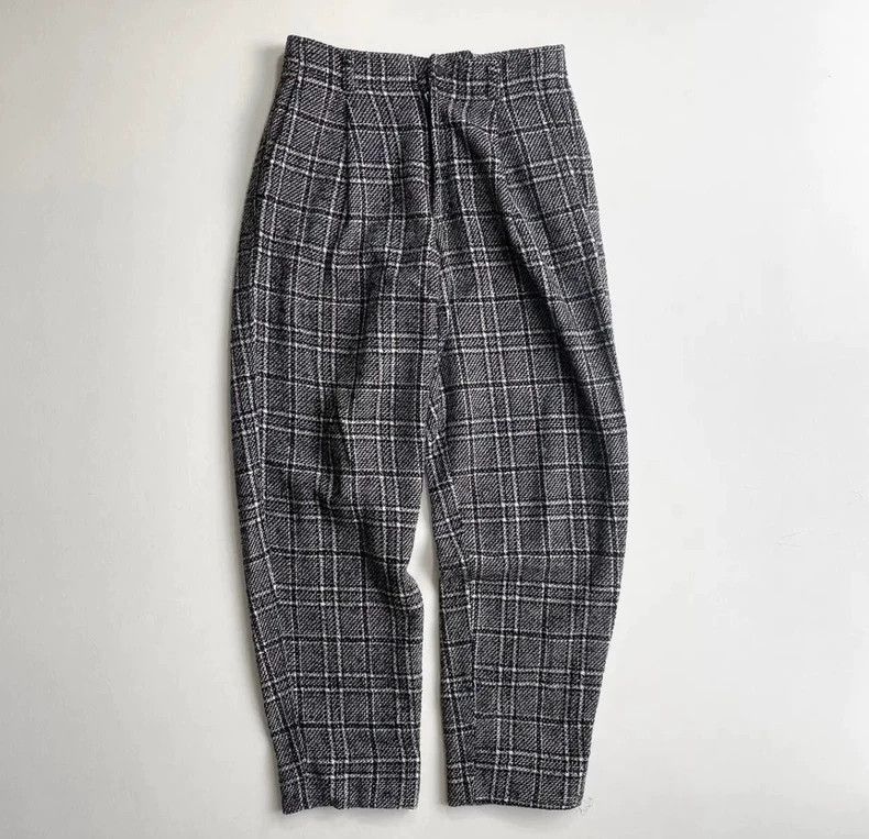issey miyake size:XL Woolen checkered trousers