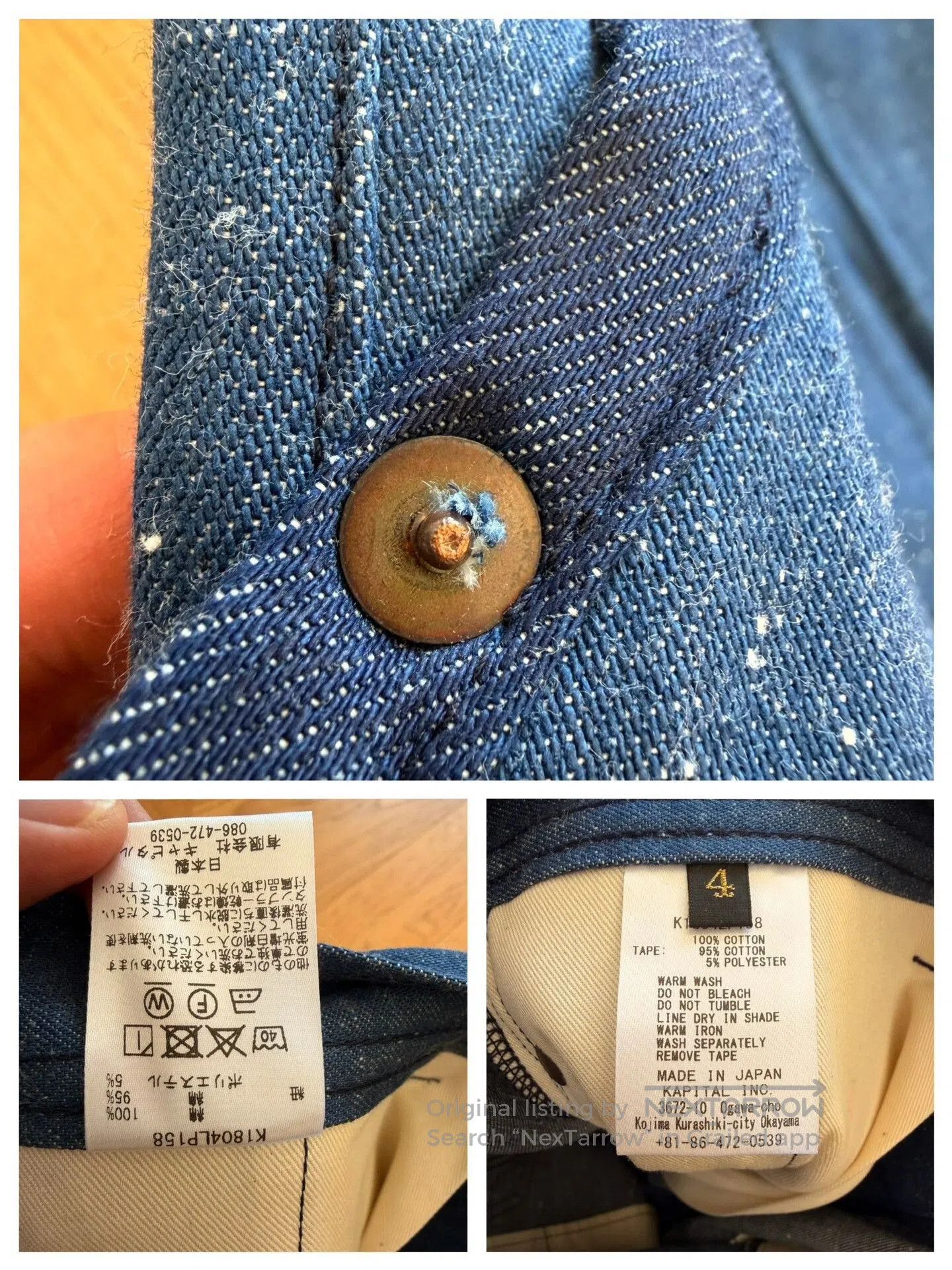 Kapital Kapital Vintage Adjustable Denim Pants. Size US 28 / EU 44 - 9 Thumbnail