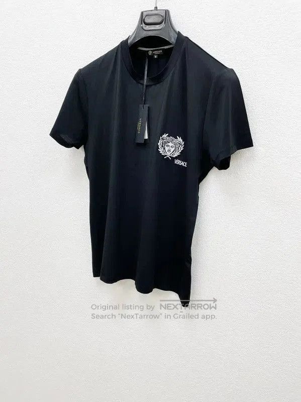 Versace Versace Black Cotton Men's T-Shirt . Size US M / EU 48-50 / 2 - 2 Thumbnail