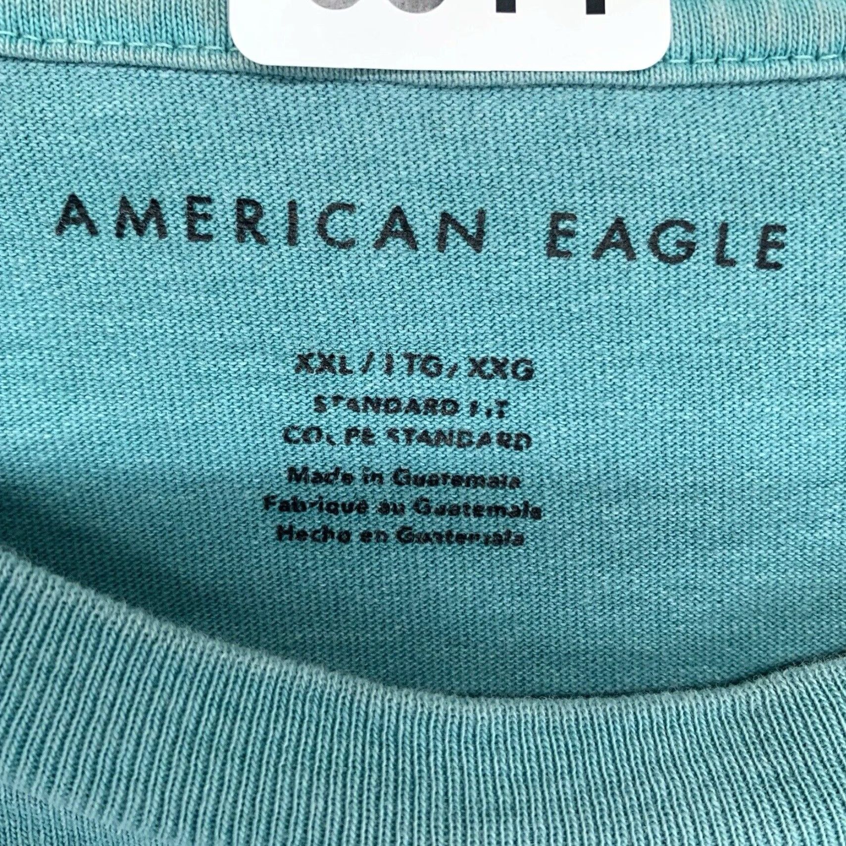 American Eagle Outfitters American Eagle Mens Long Sleeve T-Shirt 2XL Retro 90s Green Cotton Knit Beach Logo Size US XXL / EU 58 / 5 - 5 Thumbnail