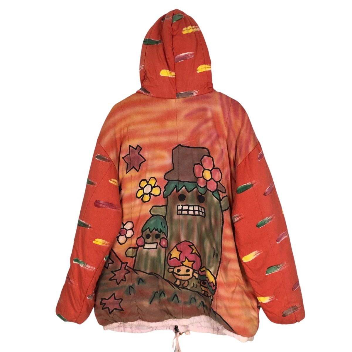 Japanese Brand × Vintage Vintage Cactus And Mushroom Reversible Hooded Jacket Size US XL / EU 56 / 4 - 1 Thumbnail
