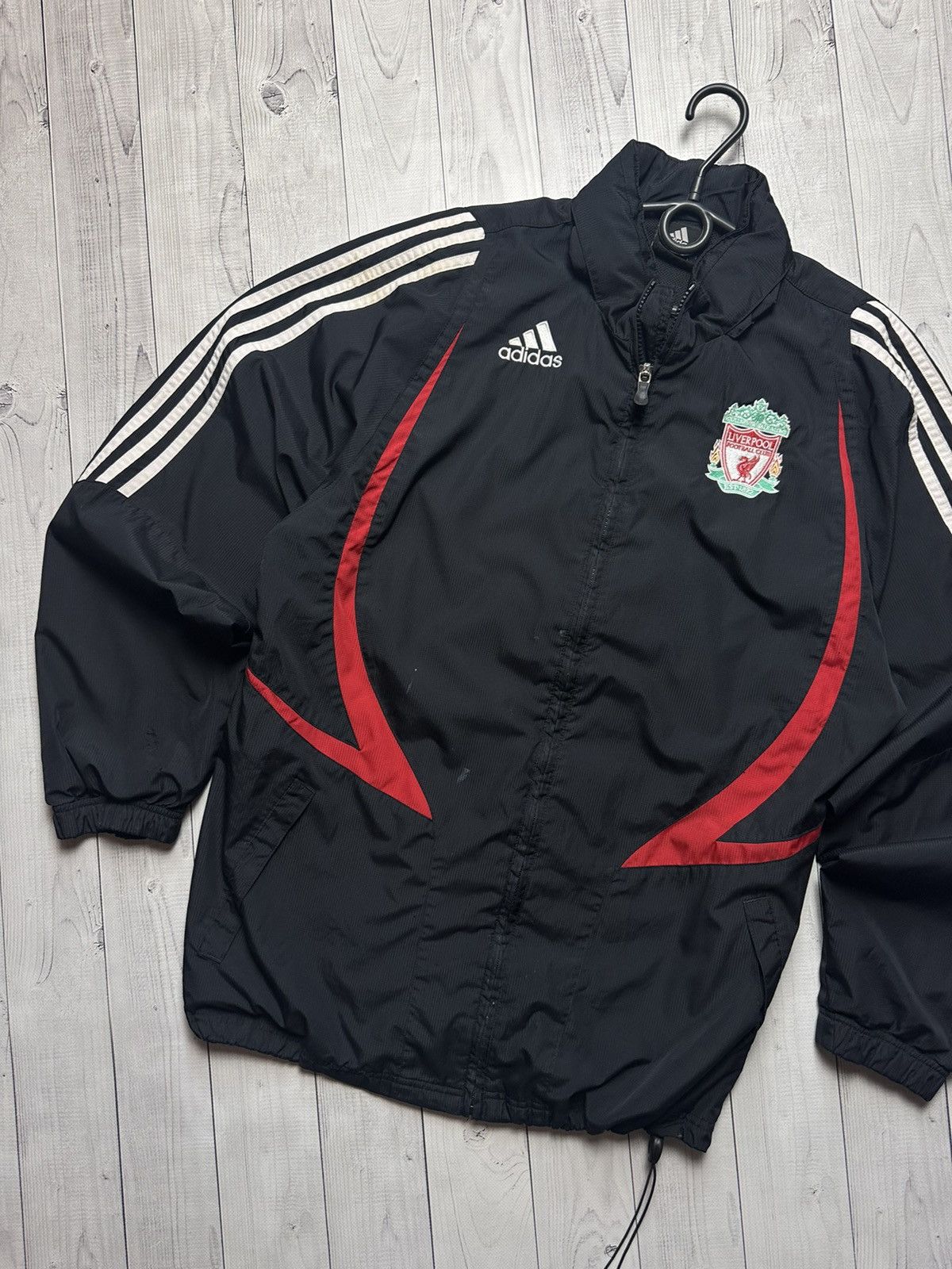 Adidas Vintage adidas Liverpool soccer jacket size S rare black Size US S / EU 44-46 / 1 - 3 Thumbnail