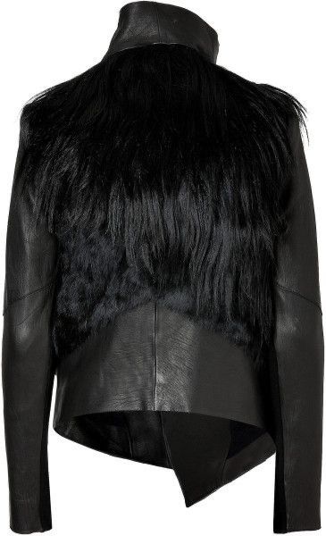 Helmut Lang Vintage Goat Rabbit SHEARLING FUR Leather Jacket Grailed