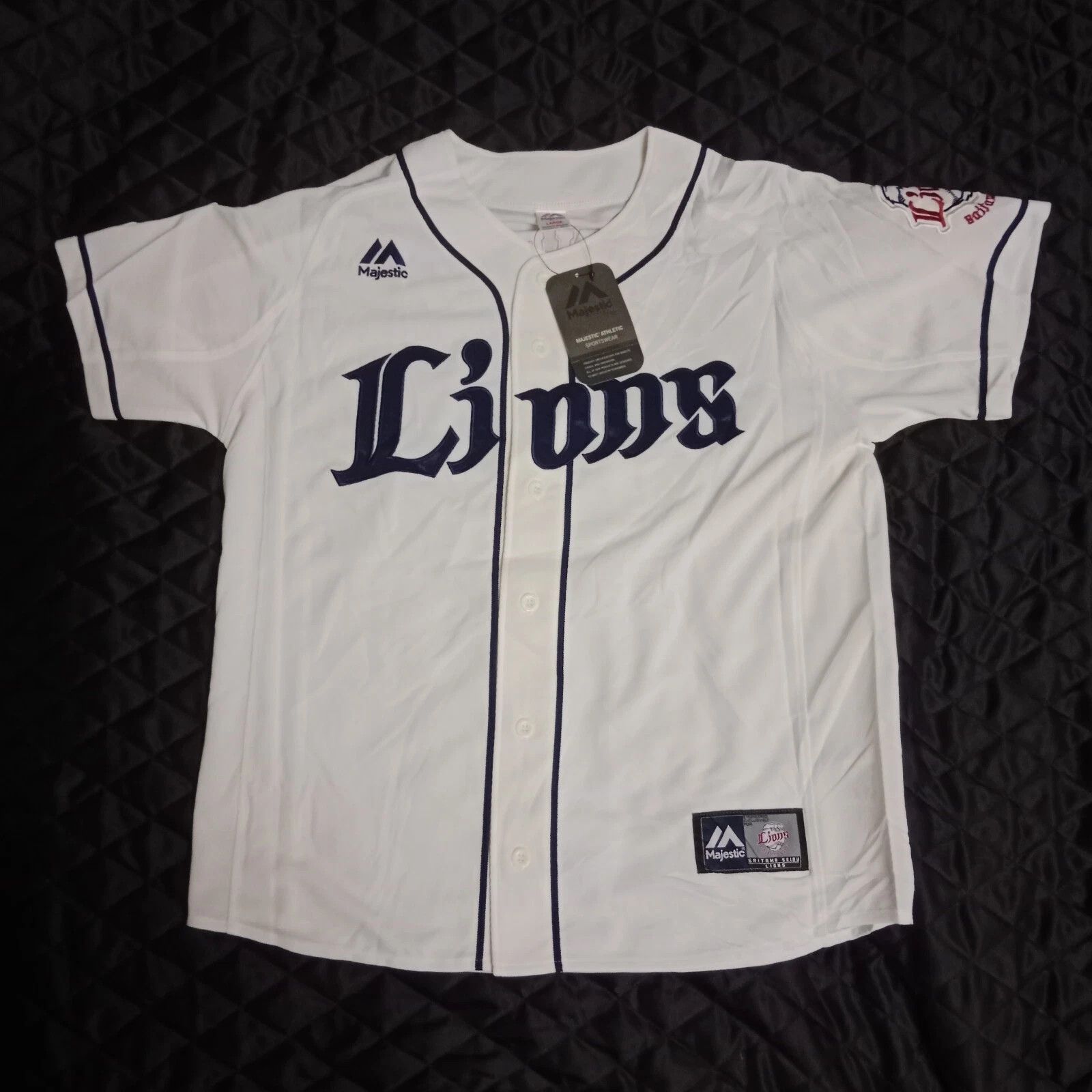 Majestic Saitama Seibu Lions Yuji Kaneko NPB Baseball Jersey MLB Size US L / EU 52-54 / 3 - 1 Thumbnail
