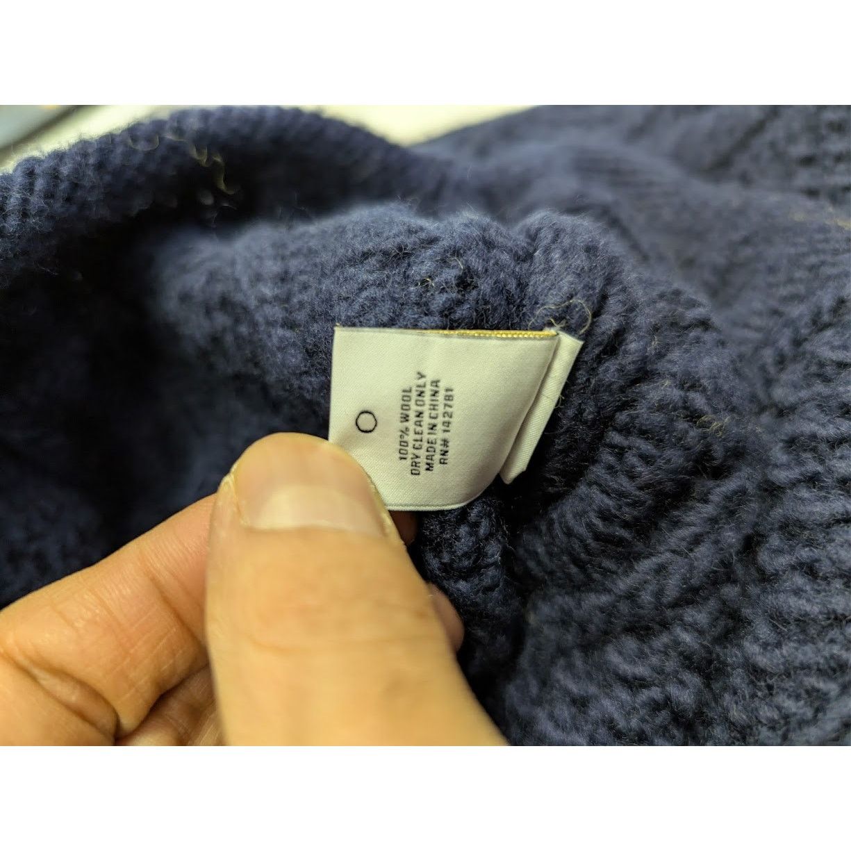 Aime Leon Dore o1rshd1 Aran Cable Mockneck Sweater in Navy Size US M / EU 48-50 / 2 - 19 Thumbnail
