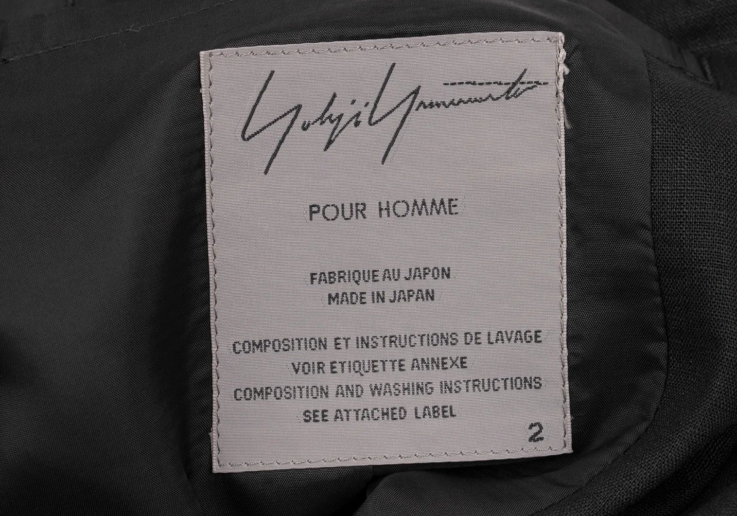 Yohji Yamamoto Yohji Yamamoto Linen Tailored Jacket Black 2 Size US M / EU 48-50 / 2 - 17 Thumbnail