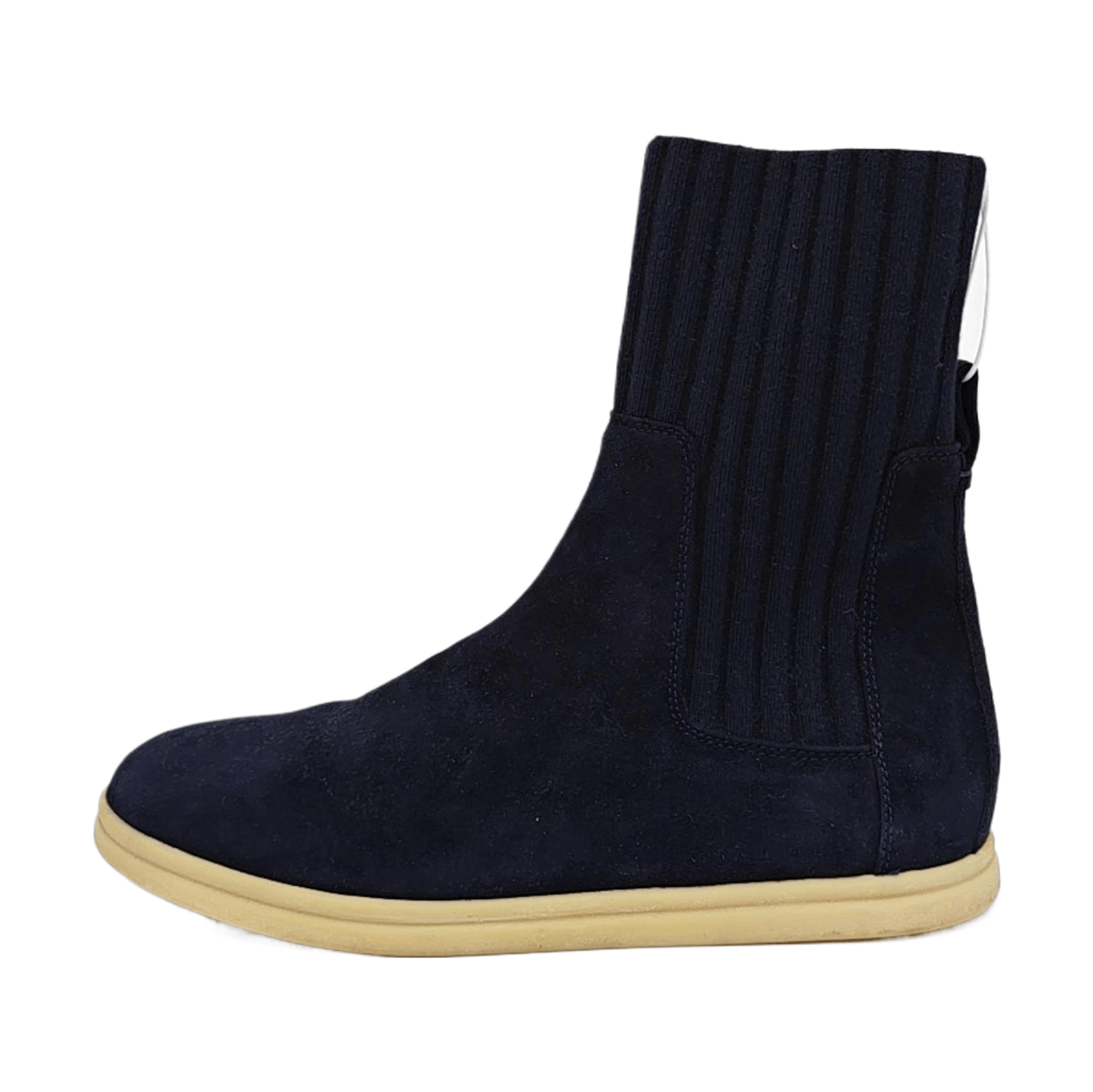 Loro Piana Loro Piana Suede Knit Cuff High-Top Sneakers Size 39 Size US 9 / IT 39 - 1 Thumbnail