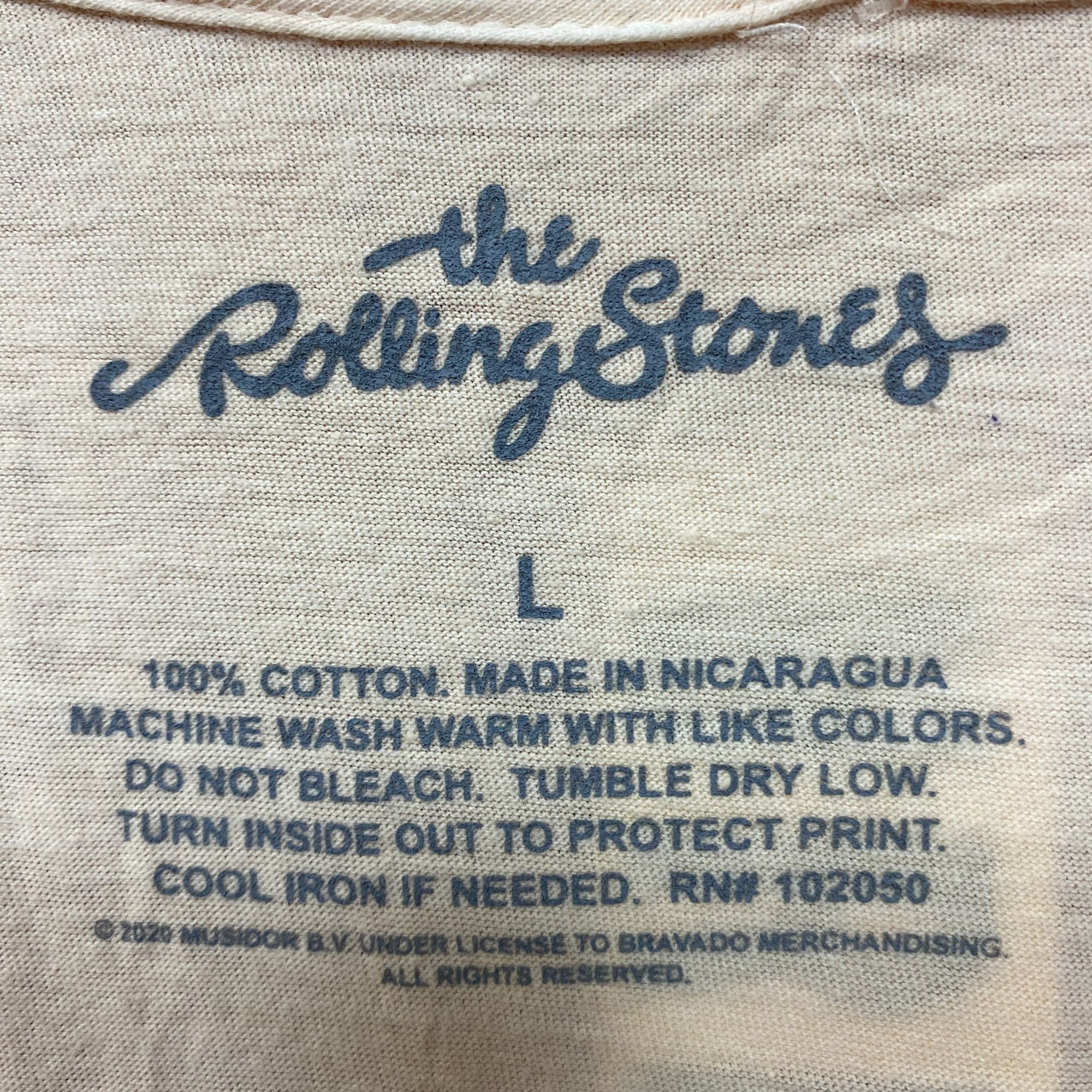 The Rolling Stones The Rolling Stones Hot Lips Cream Tshirt size Large Size US L / EU 52-54 / 3 - 4 Thumbnail