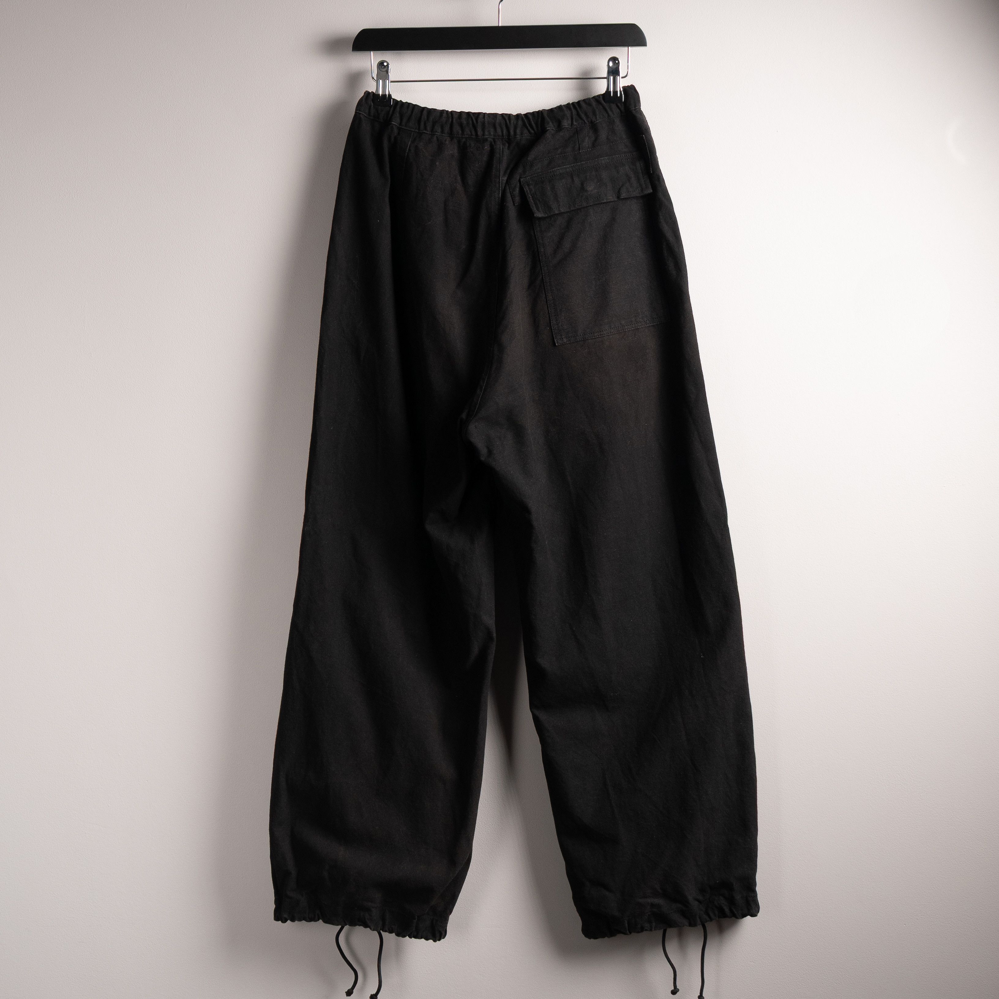 Story Mfg. Story MFG Paco Pants Black Slub Size US 28 / EU 44 - 3 Thumbnail