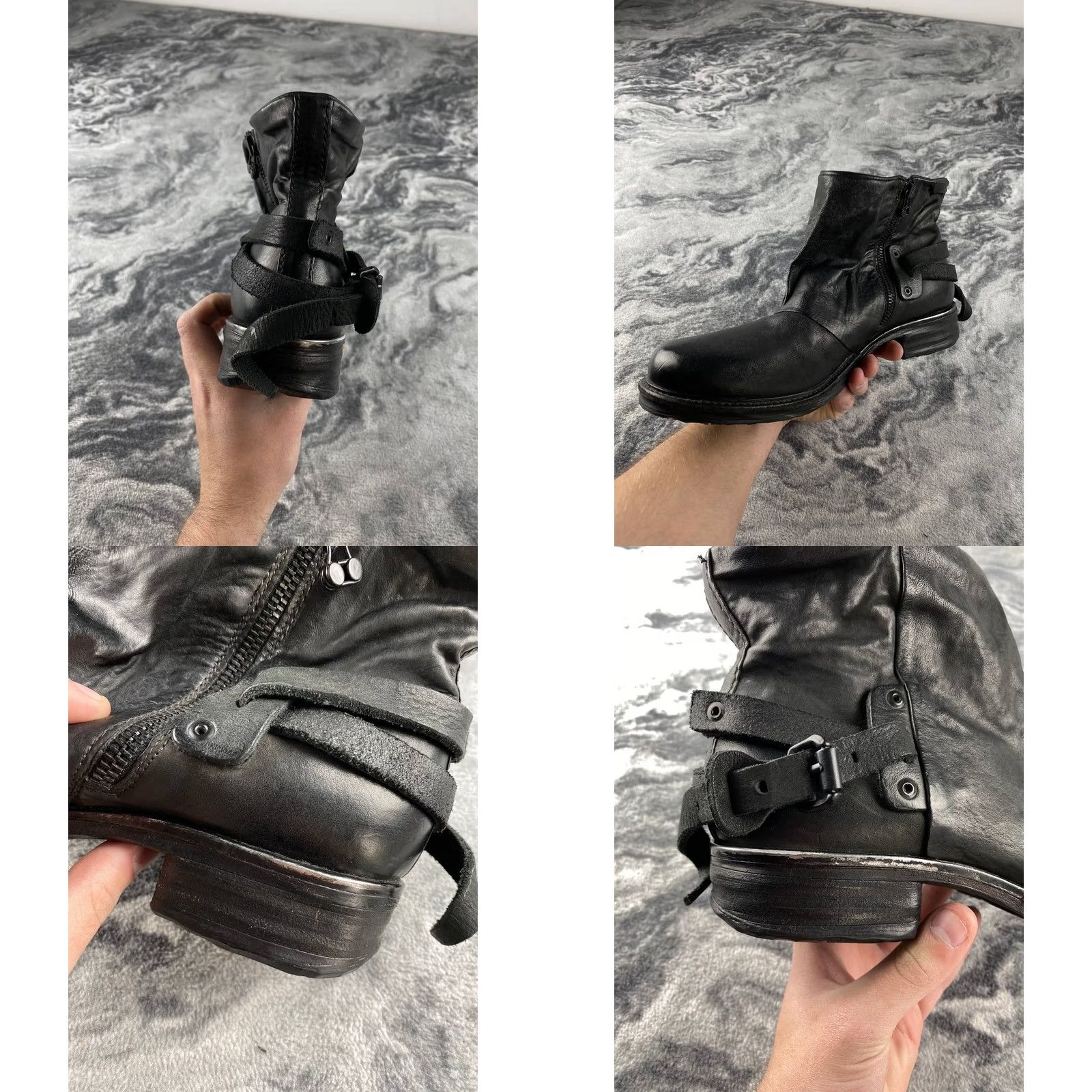 A.S.98 VINTAGE A.S. 98 Dirk Boot Men Black Leather Ankle 41 Size US 8 / EU 41 - 9 Thumbnail