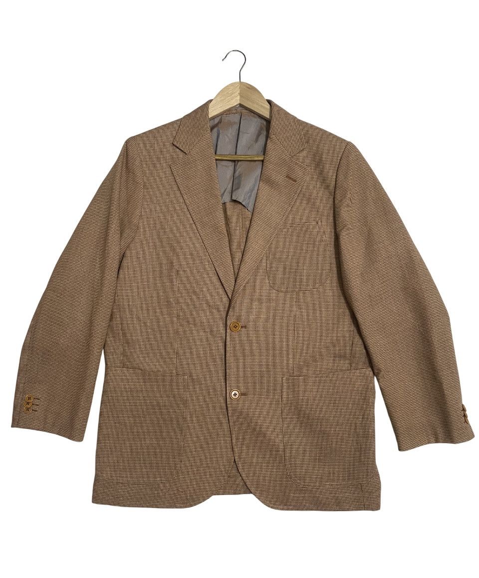 Loro Piana Houndstooth Brown Blazer