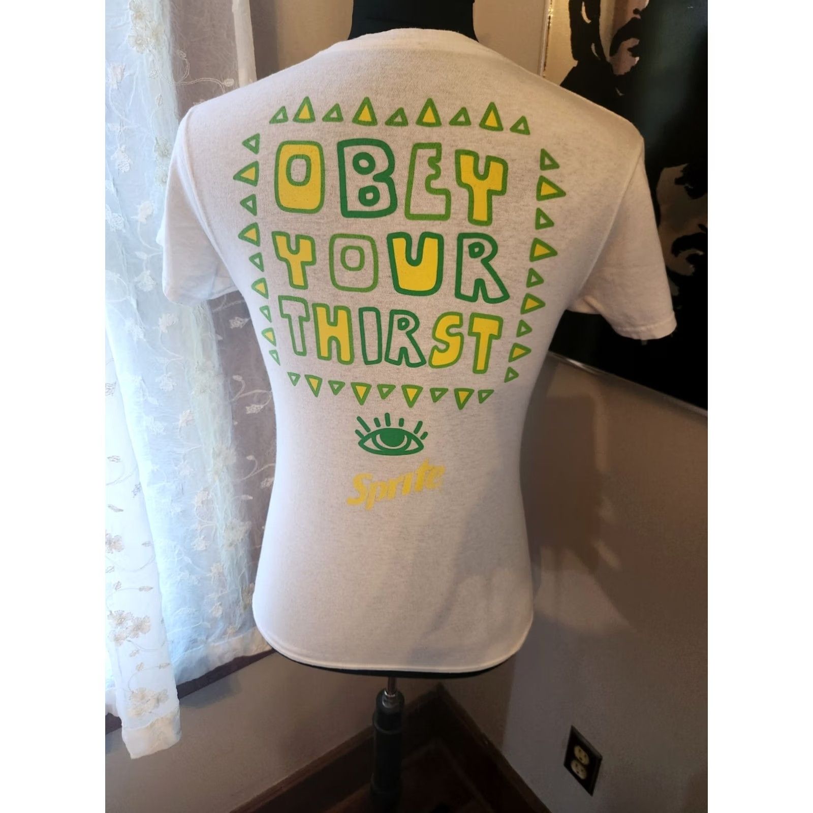 Vintage Sprite Obey Your Thirst T-Shirt Unisex Size Small Crewneck Double Sided Adult Size US S / EU 44-46 / 1 - 2 Thumbnail