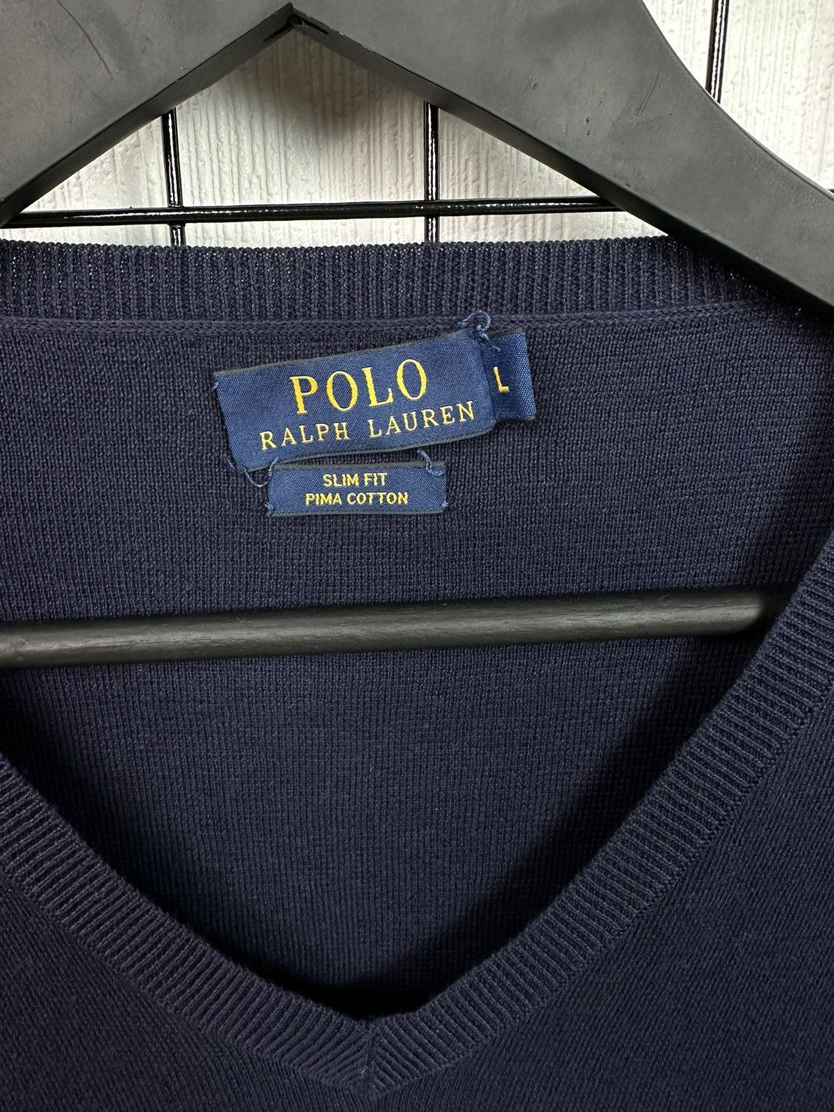 Polo Ralph Lauren × Ralph Lauren × Vintage Vintage Polo Ralph Lauren Orange Logo Men L Light Sweater Size US L / EU 52-54 / 3 - 9 Thumbnail