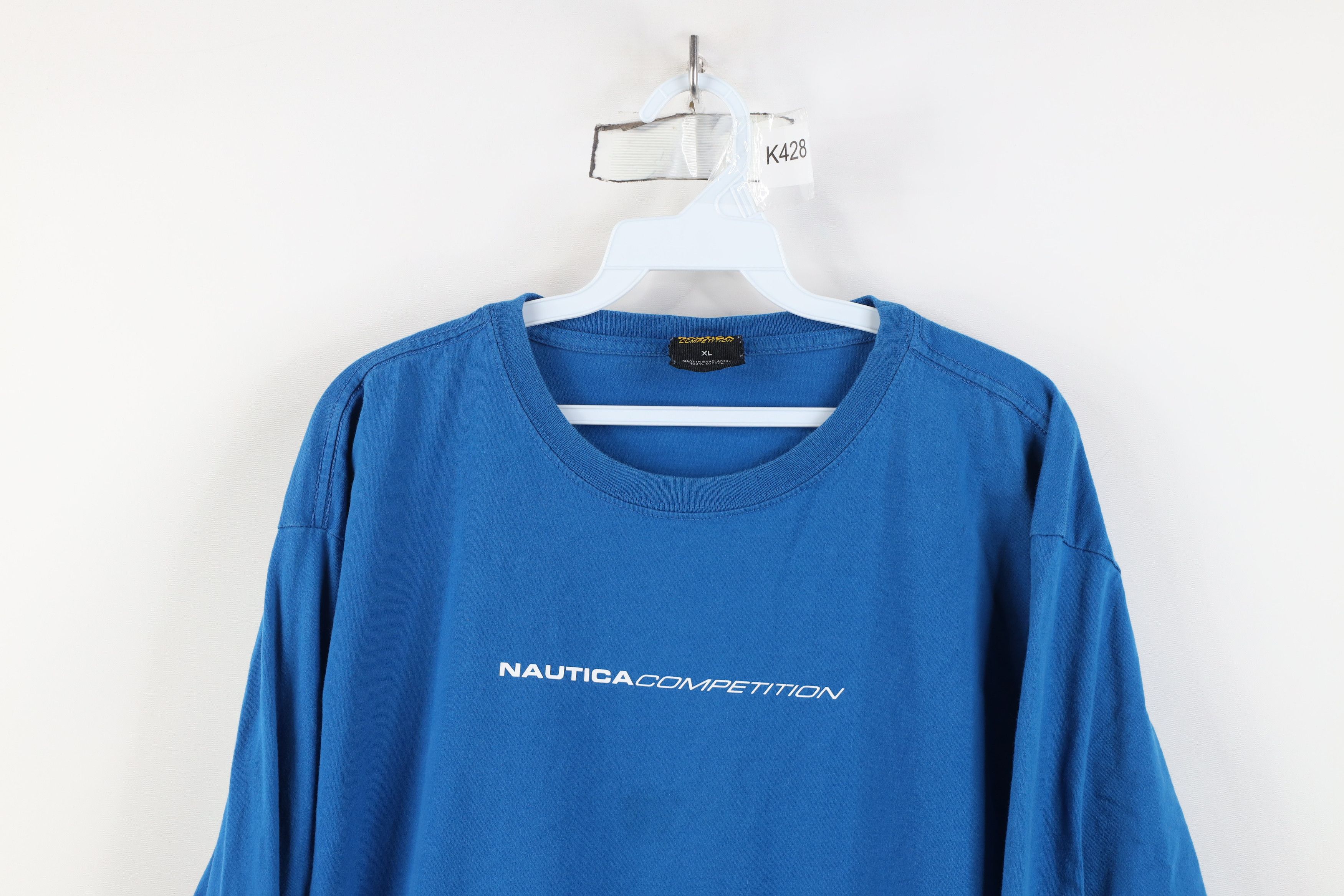 Nautica Vintage 90s Nautica Competition Spell Long Sleeve T-Shirt Size US XL / EU 56 / 4 - 2 Thumbnail