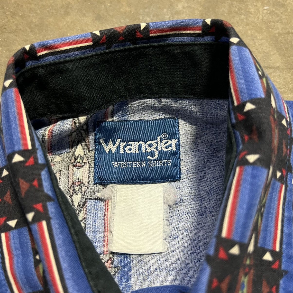 Wrangler Vintage Wrangler Western Shirt Pearl Snap Aztec Brushpopper Size US XL / EU 56 / 4 - 9 Thumbnail