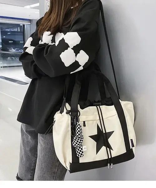 Japanese Brand Casual Nylon Large Capacity Shoulder Bag Size ONE SIZE - 1 Thumbnail