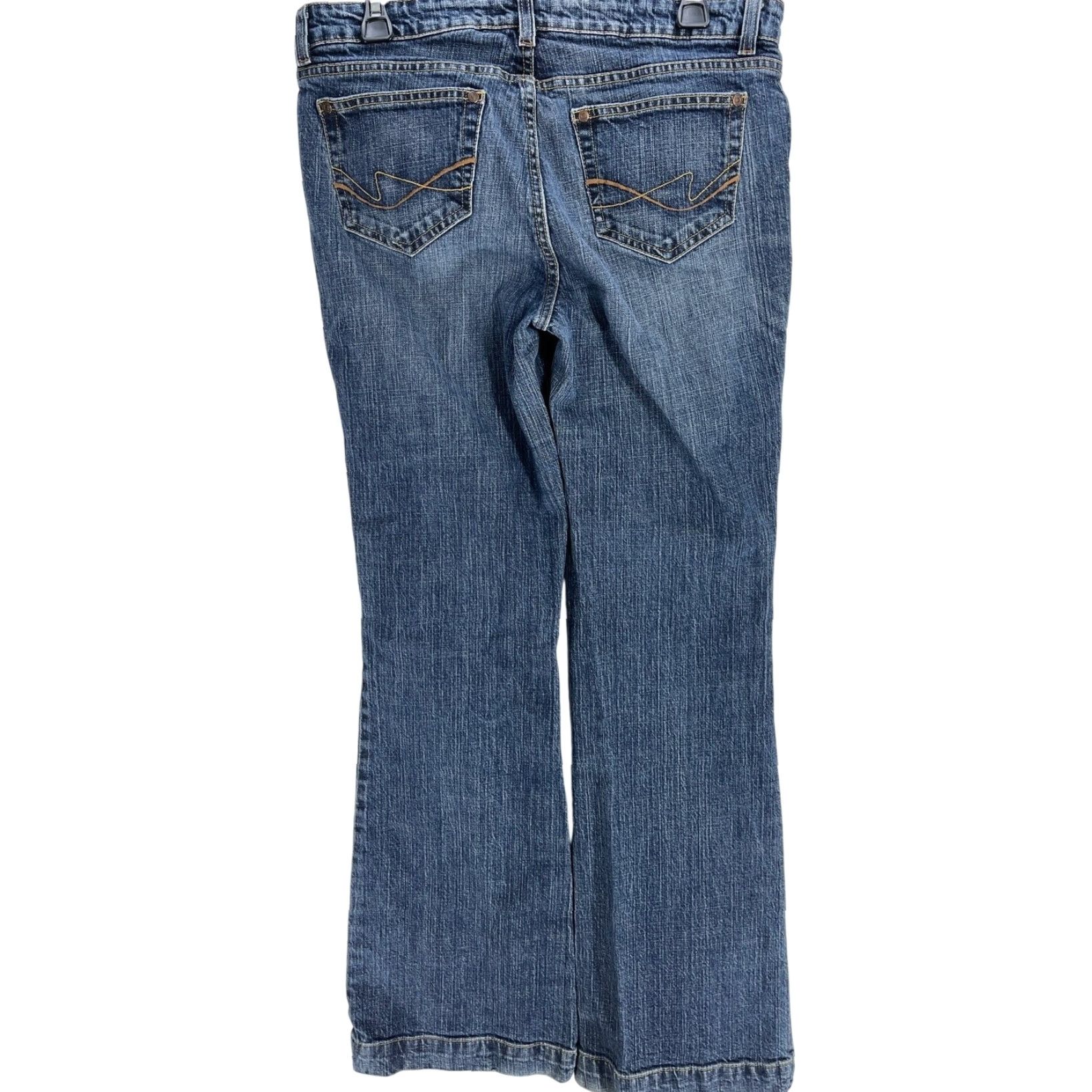 Faded Glory VINTAGE Y2K Faded Glory Jeans Denim Flare 12 Tall Dark Wash Blue Cotton Blend Stretch Size 34" / US 12 / IT 48 - 2 Thumbnail
