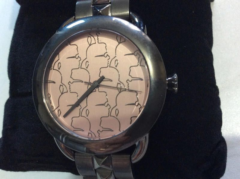Karl Lagerfeld Karl Lagerfeld ladies cream dial black bracelet watch Size ONE SIZE - 1 Thumbnail