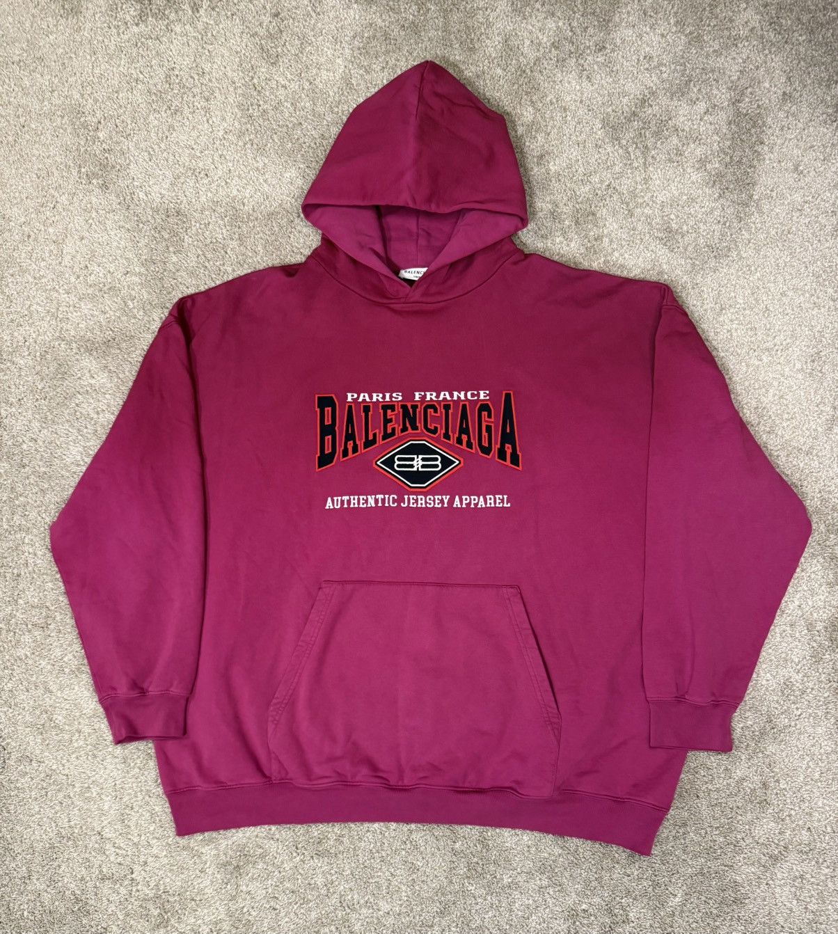 Balenciaga Balenciaga Authentic Jersey Apparel Embroidered Hoodie Size US XL / EU 56 / 4 - 1 Thumbnail