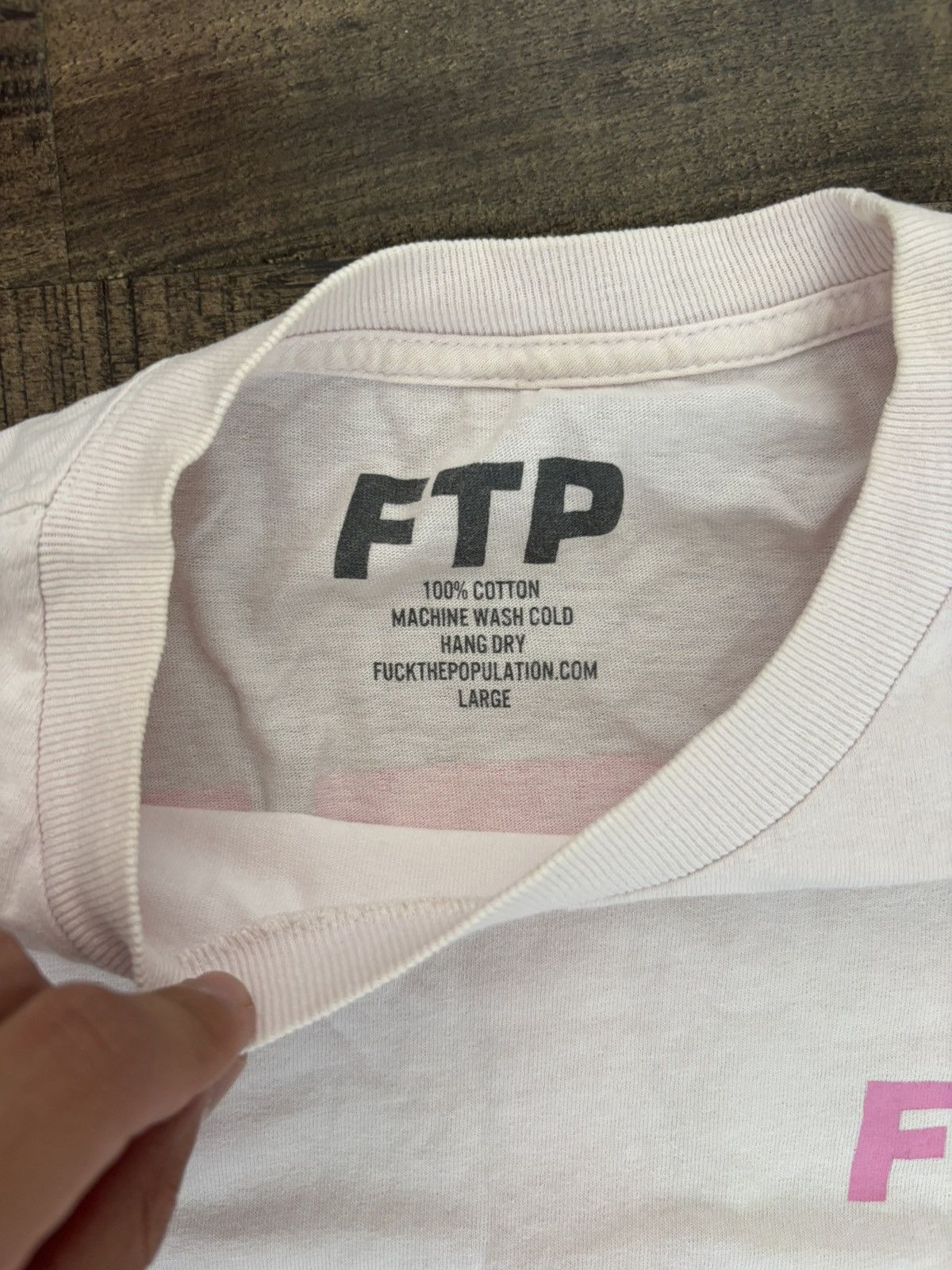 Fuck The Population Pink ftp breast cancer awareness tee Size US L / EU 52-54 / 3 - 3 Thumbnail