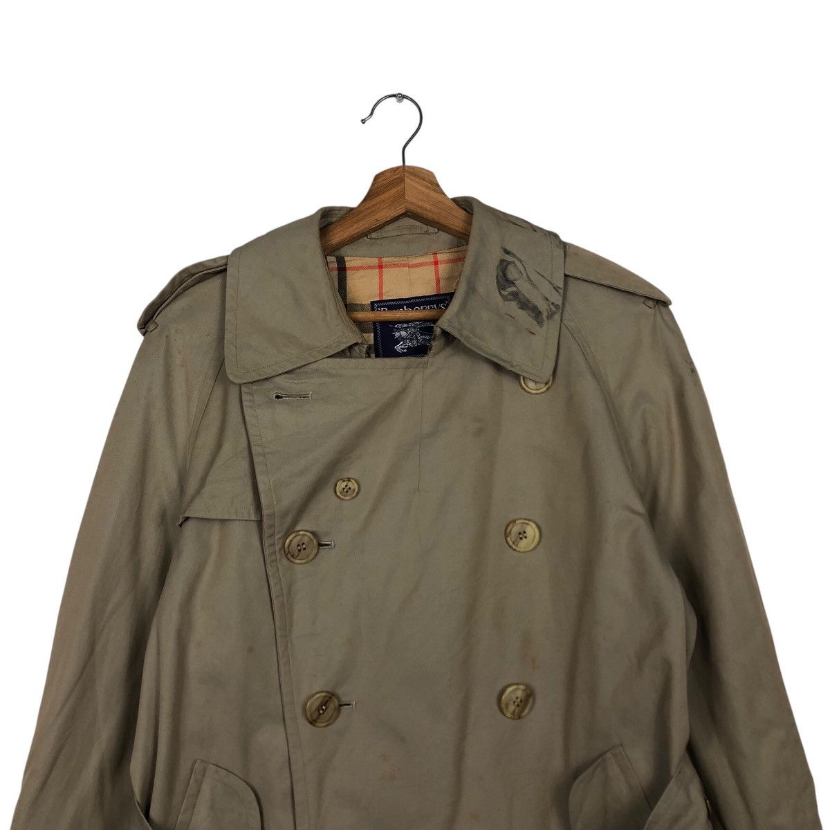 Burberry 📌Vintage Trench Coat Long Jacket Burberrys Nova Check Size US M / EU 48-50 / 2 - 4 Thumbnail