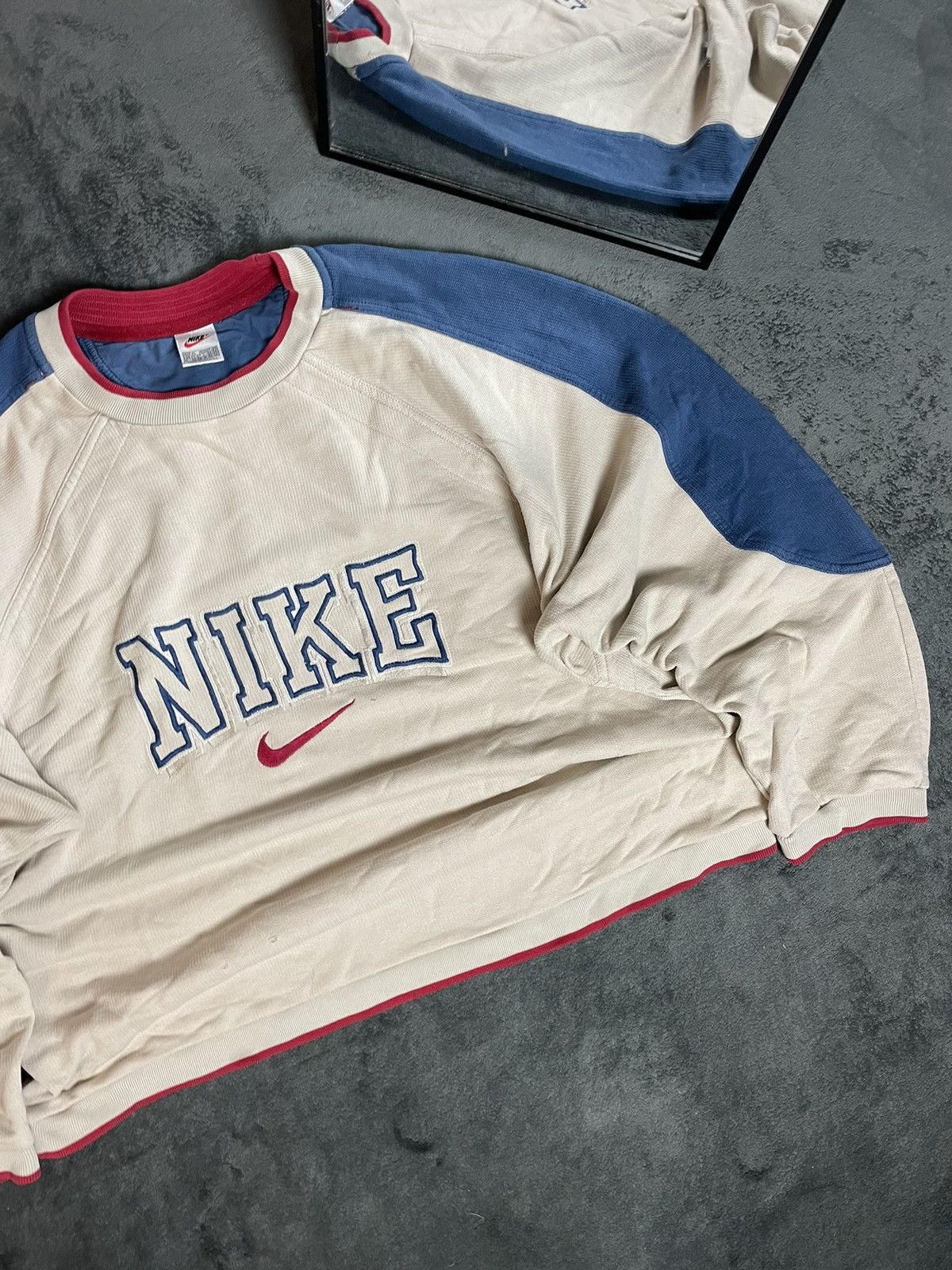 Vintage Y2K hot Nike Center Swoosh Stanford University Gray X-Large Crewneck