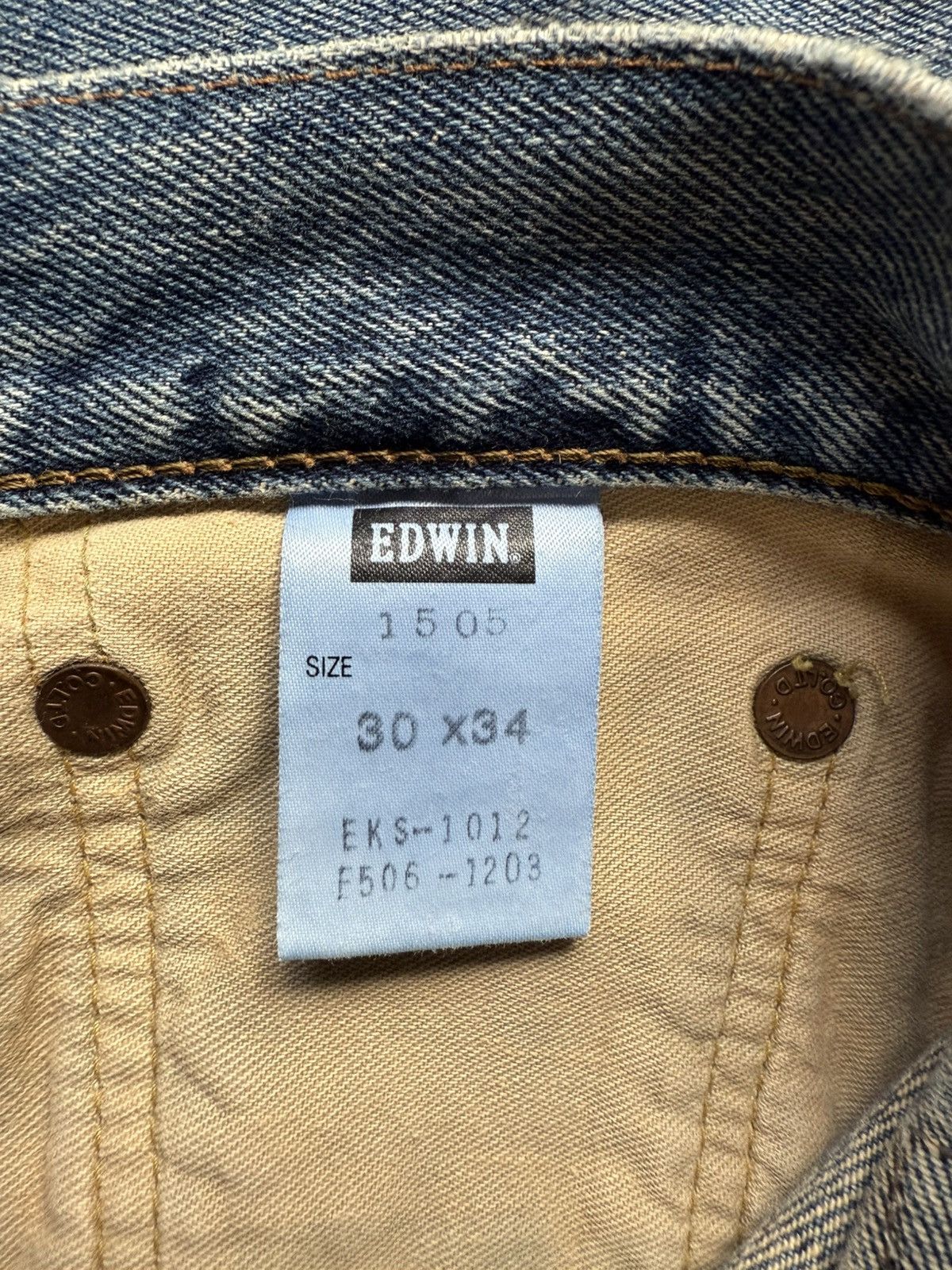 Edwin 90’s EDWIN 505 RARE POCKET LOGO JAPANESE RETRO VINTAGE PANTS Size US 32 / EU 48 - 12 Thumbnail