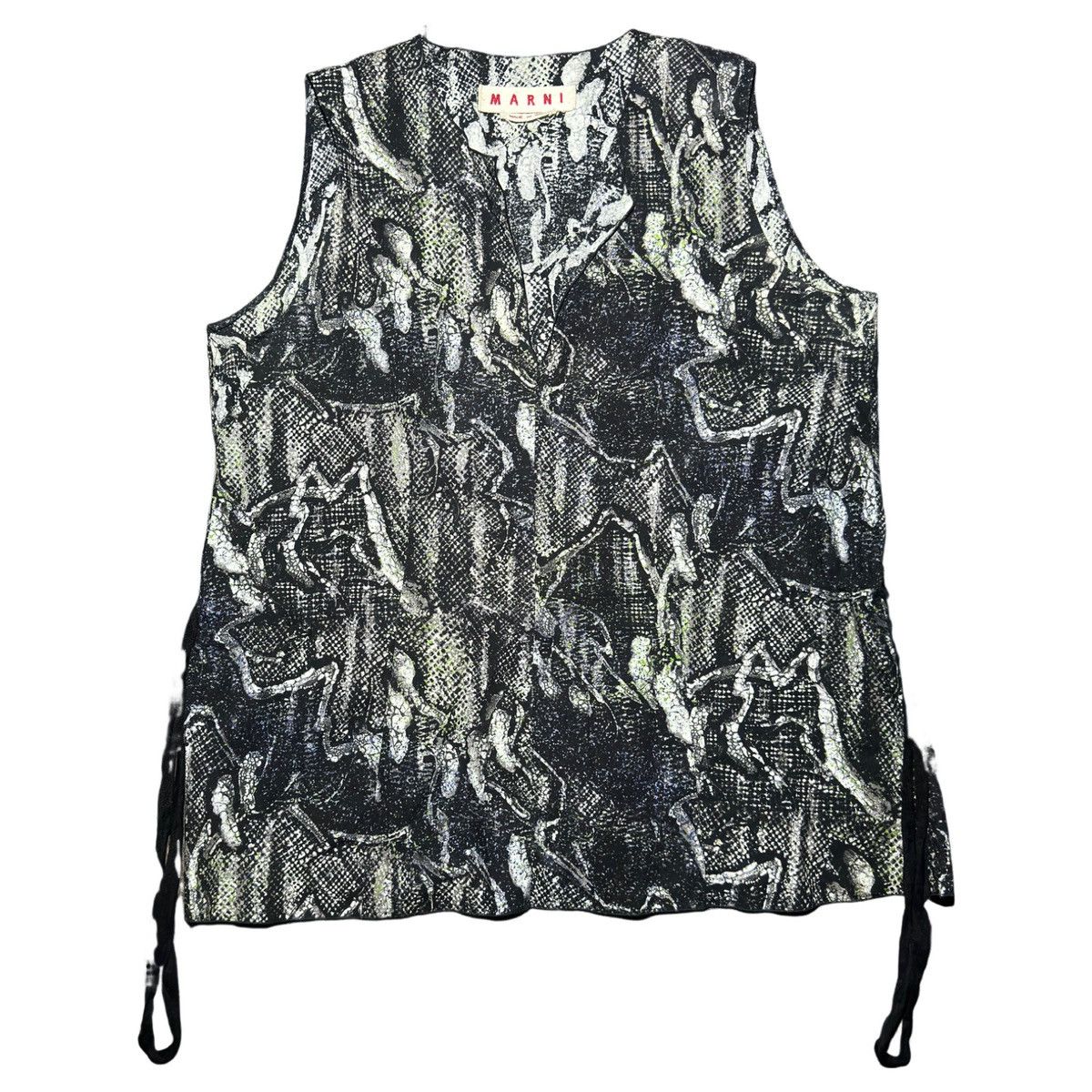 Marni Snakeskin Cord Vest Size US S / EU 44-46 / 1 - 1 Thumbnail