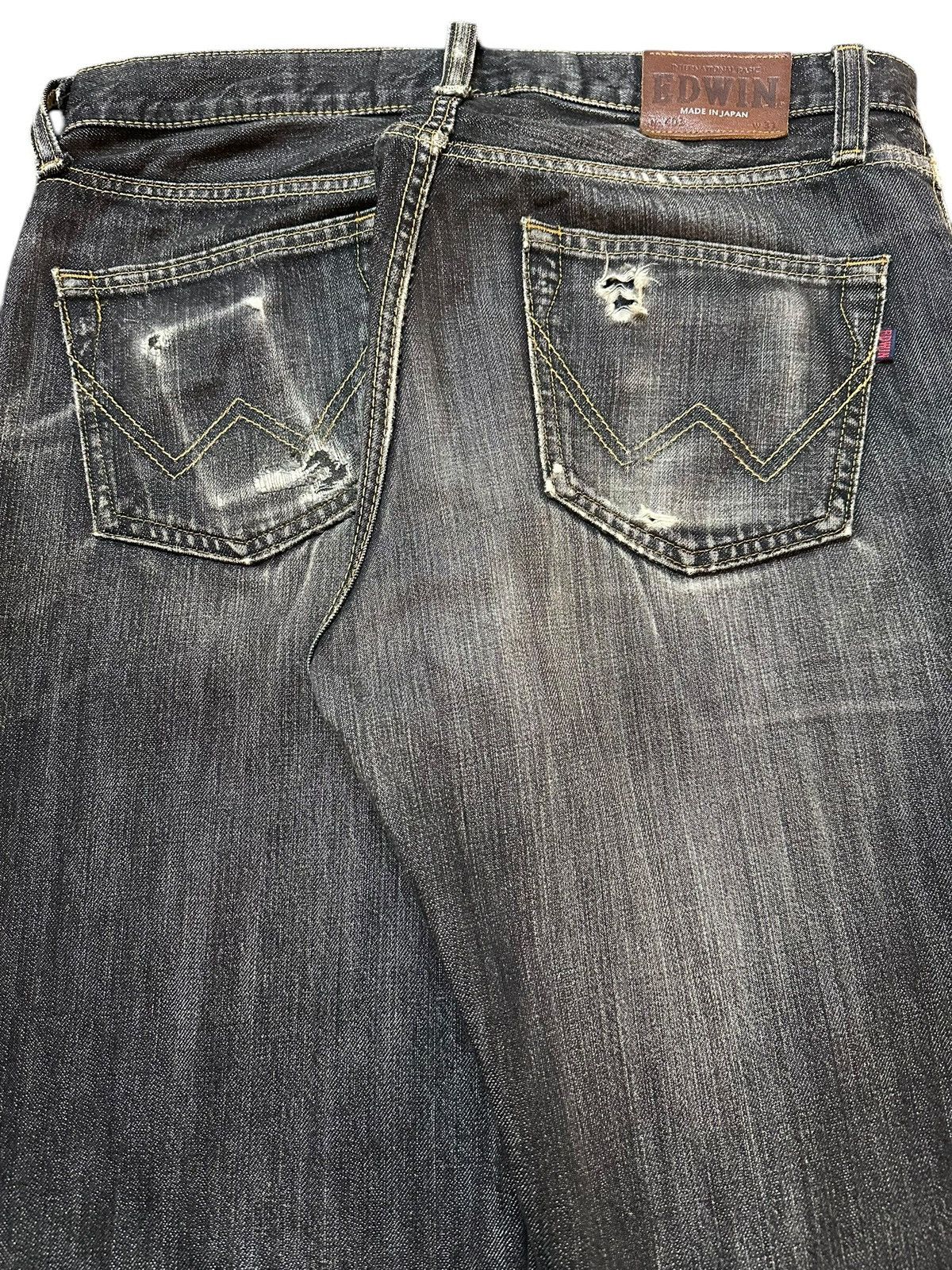 Edwin Vintage Japan Edwin 403 Faded Wash Style Loose Jeans Size US 32 / EU 48 - 6 Thumbnail