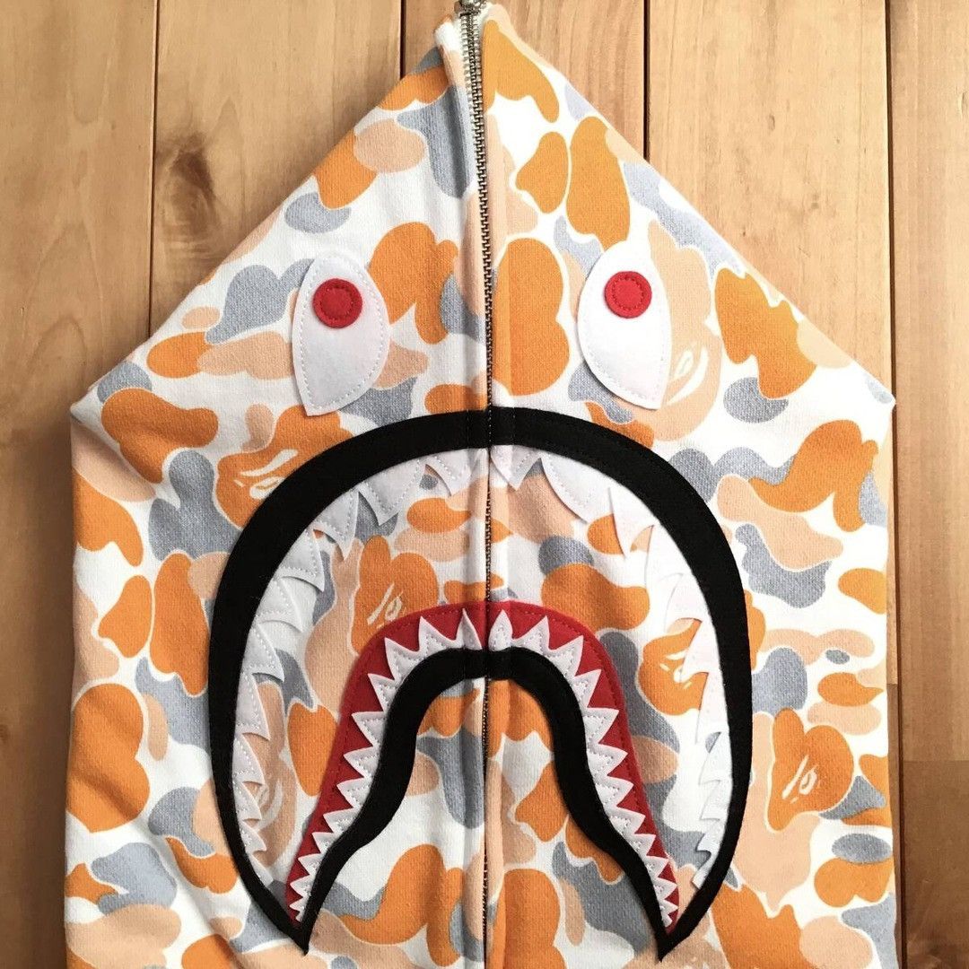 Bape 2024 🔥Fukuoka Store Camo🔥 BAPE shark full zip hoodie APE Size US XL / EU 56 / 4 - 4 Thumbnail