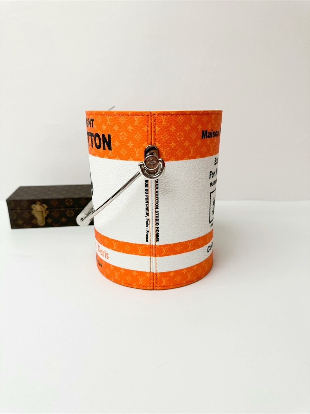 Louis Vuitton Louis Vuitton Orange White Paint Can Monogram Bag Size ONE SIZE - 7 Thumbnail
