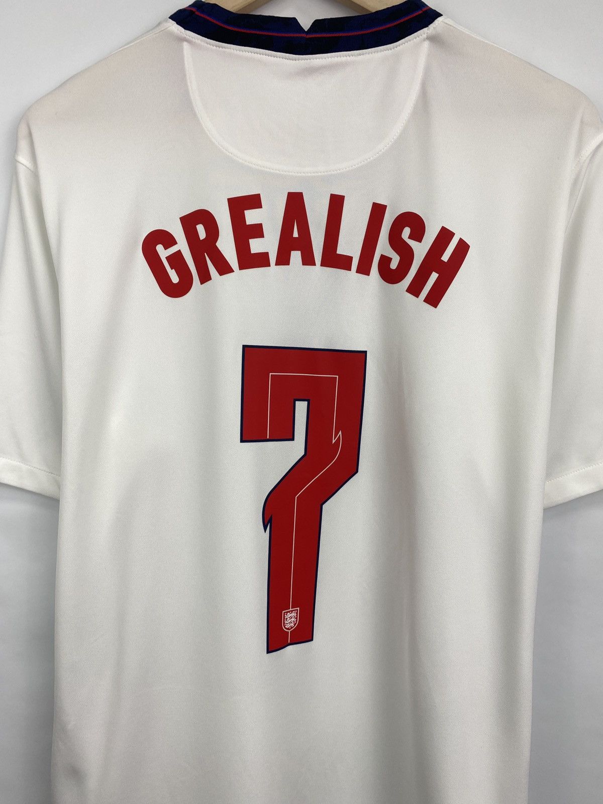 Nike 🏴󠁧󠁢󠁥󠁮󠁧󠁿 England Nike Grealish 7 Soccer Jersey Rare Retro Hype Y2K Size US XL / EU 56 / 4 - 10 Thumbnail
