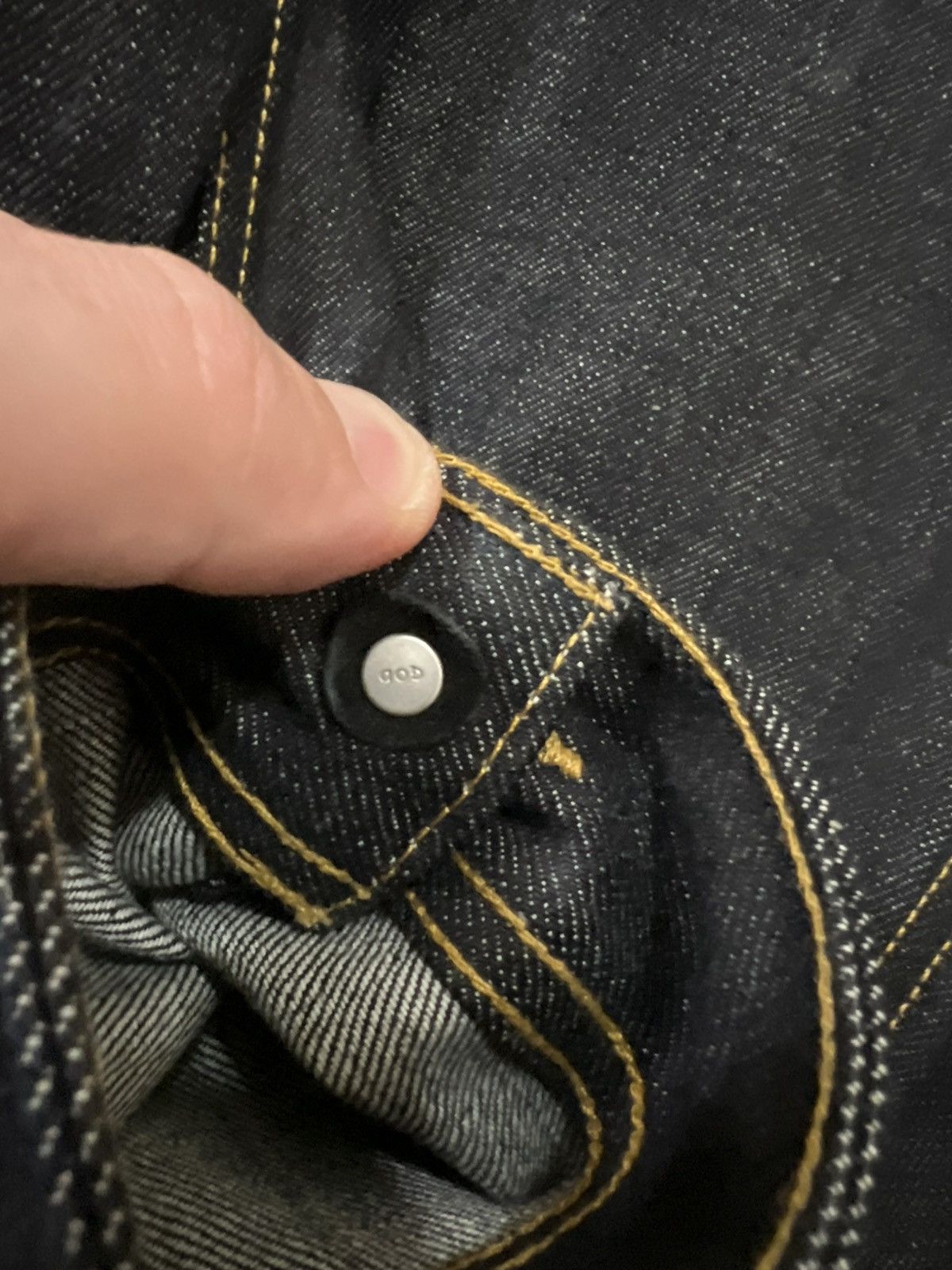 Fear of God Fear of God Raw Selvedge Denim Long Jacket Raw Indigo size S Size US S / EU 44-46 / 1 - 6 Thumbnail