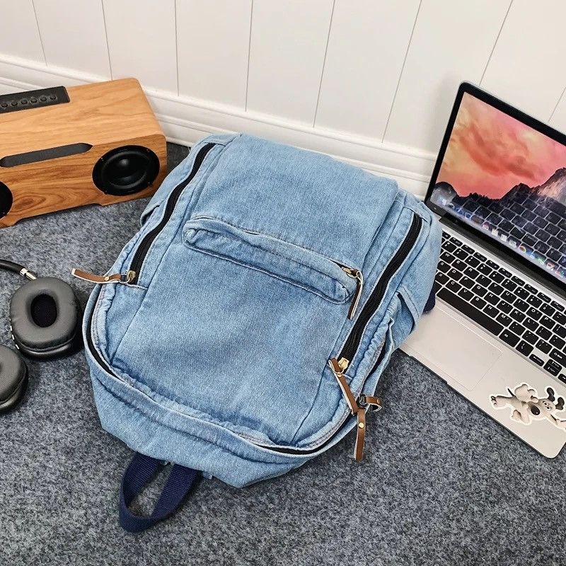 Japanese Brand Denim Backpack Size ONE SIZE - 4 Thumbnail